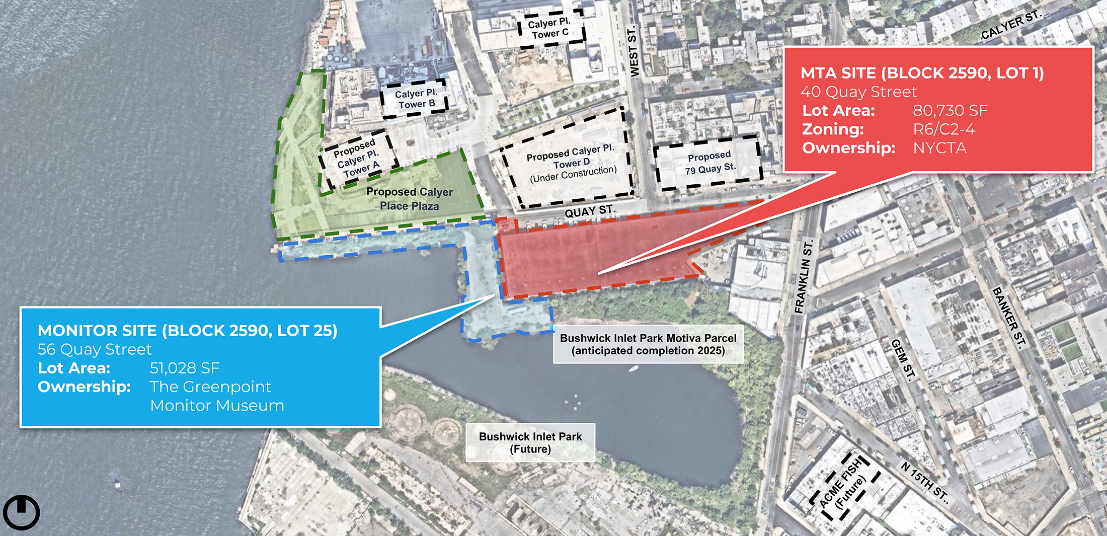 a map showing the project location