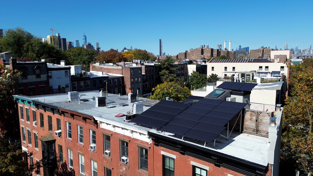 solar panels on brooklyn rooftop