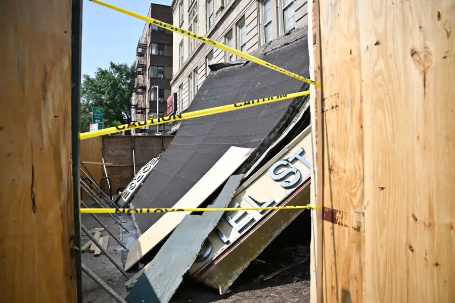 collapsed marquee