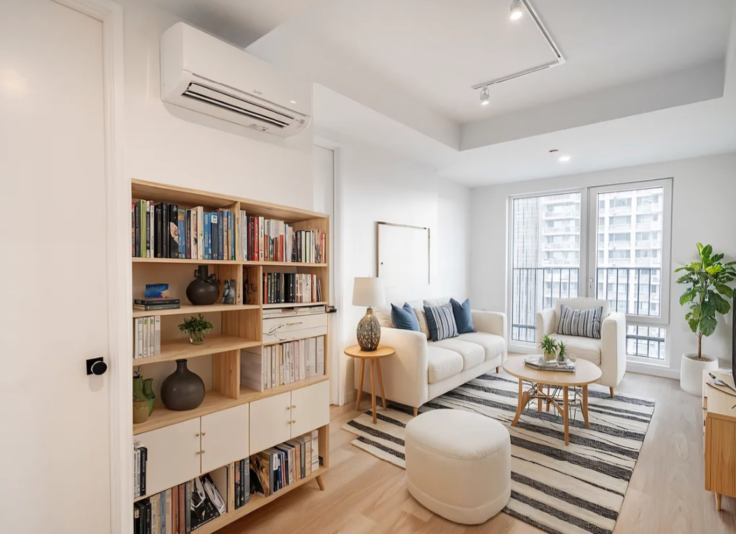 living room with access to a terrace