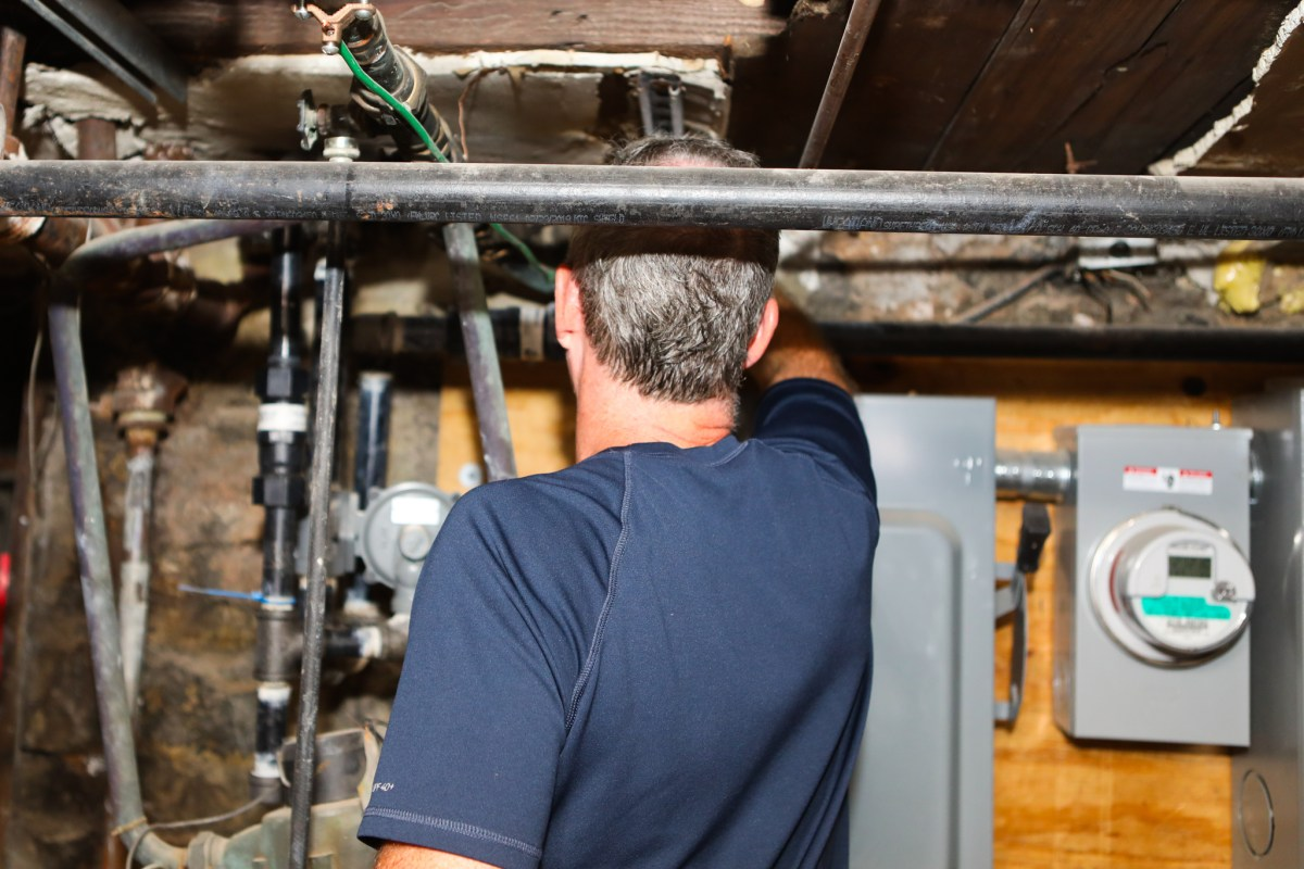 A Cobble Hill, Brooklyn father had a plumber inspect his water pipes after historical records showed a service line was partly made out of lead, Aug. 5, 2025.