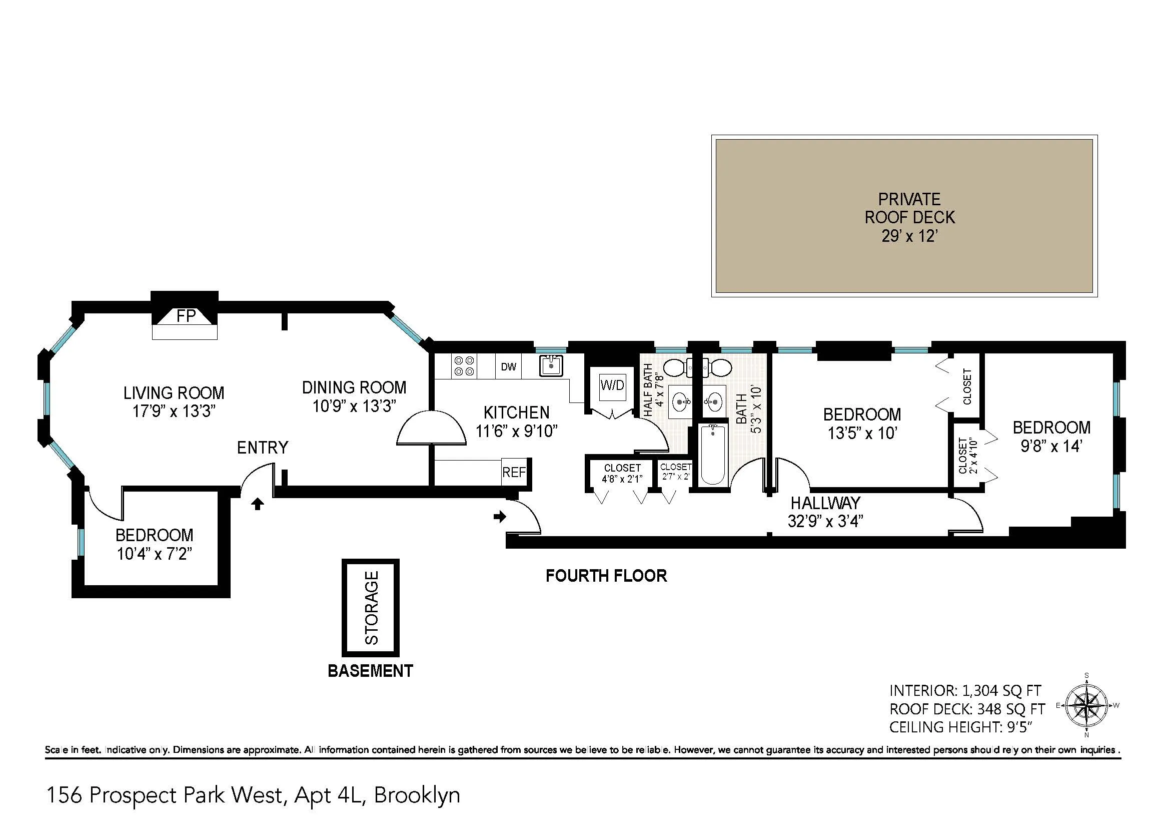 floorplan showing bedrooms on one end and living room on the other