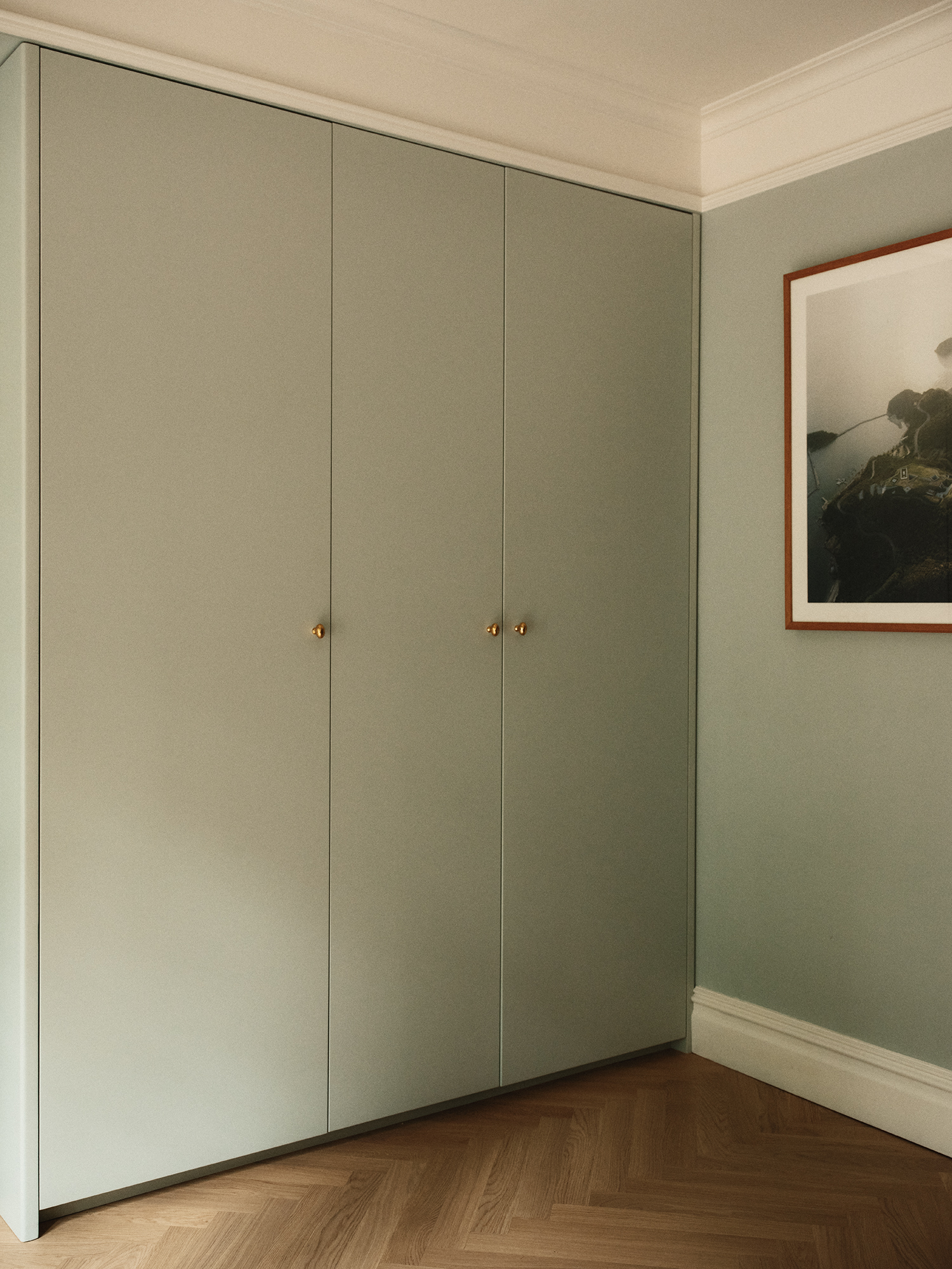 GREEN CLOSET BUILT INS