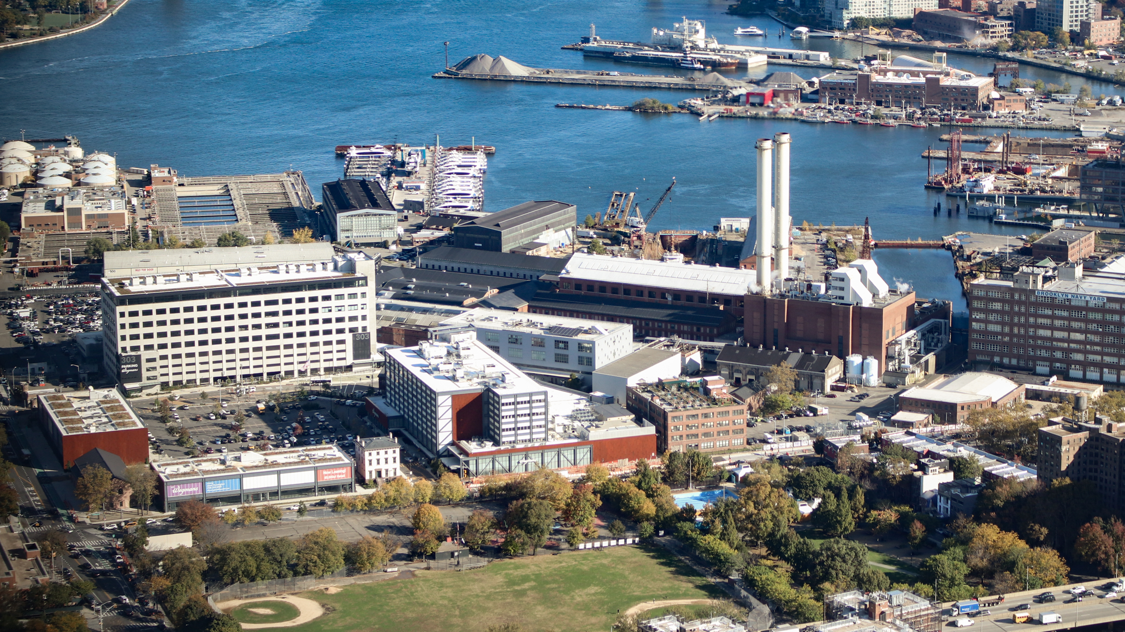 aerial view of the navy yard