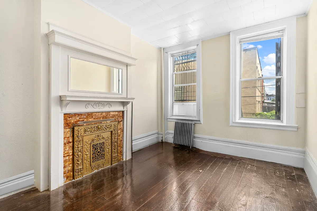room with a mantel