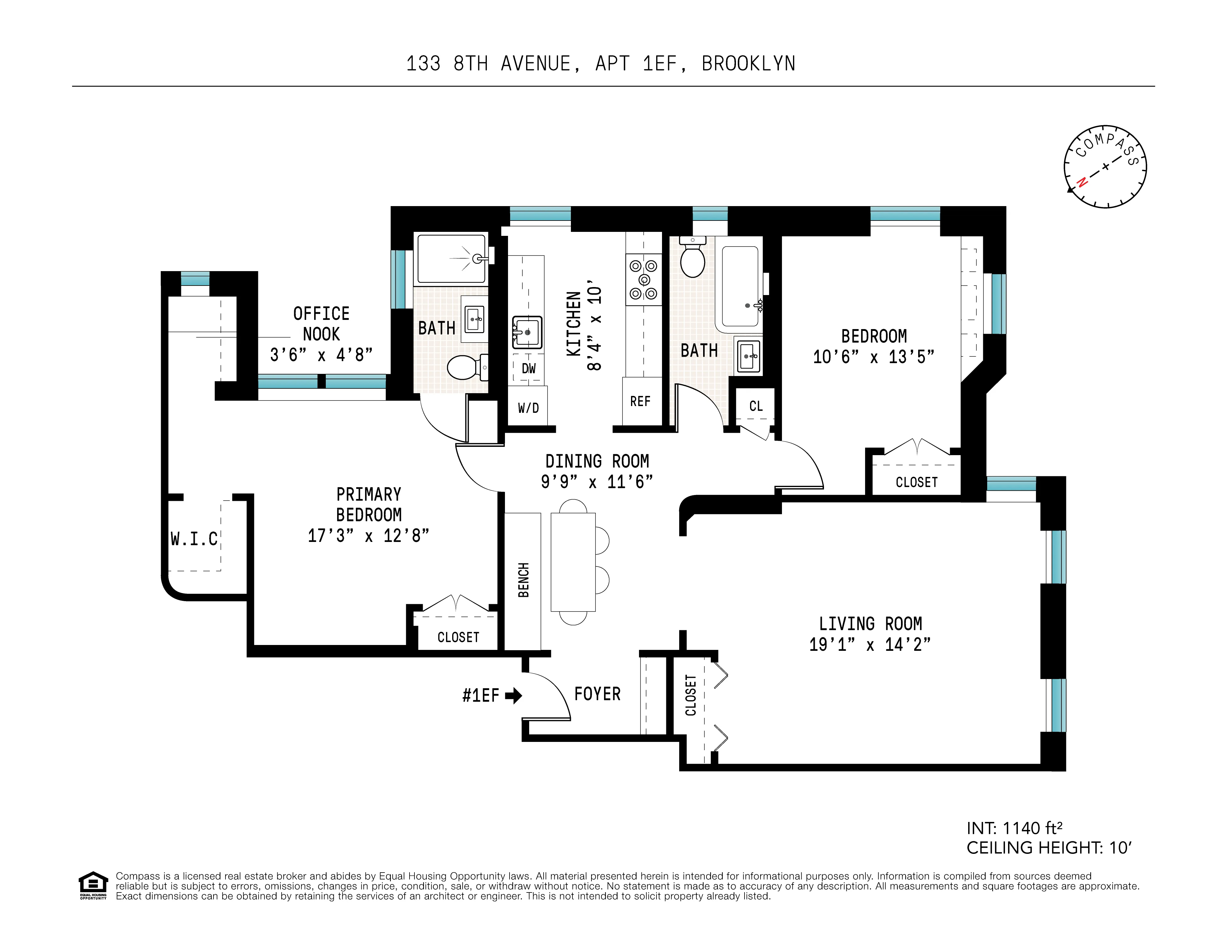 floorplan showing largest bedroom with walk in closet and an ensuite bath