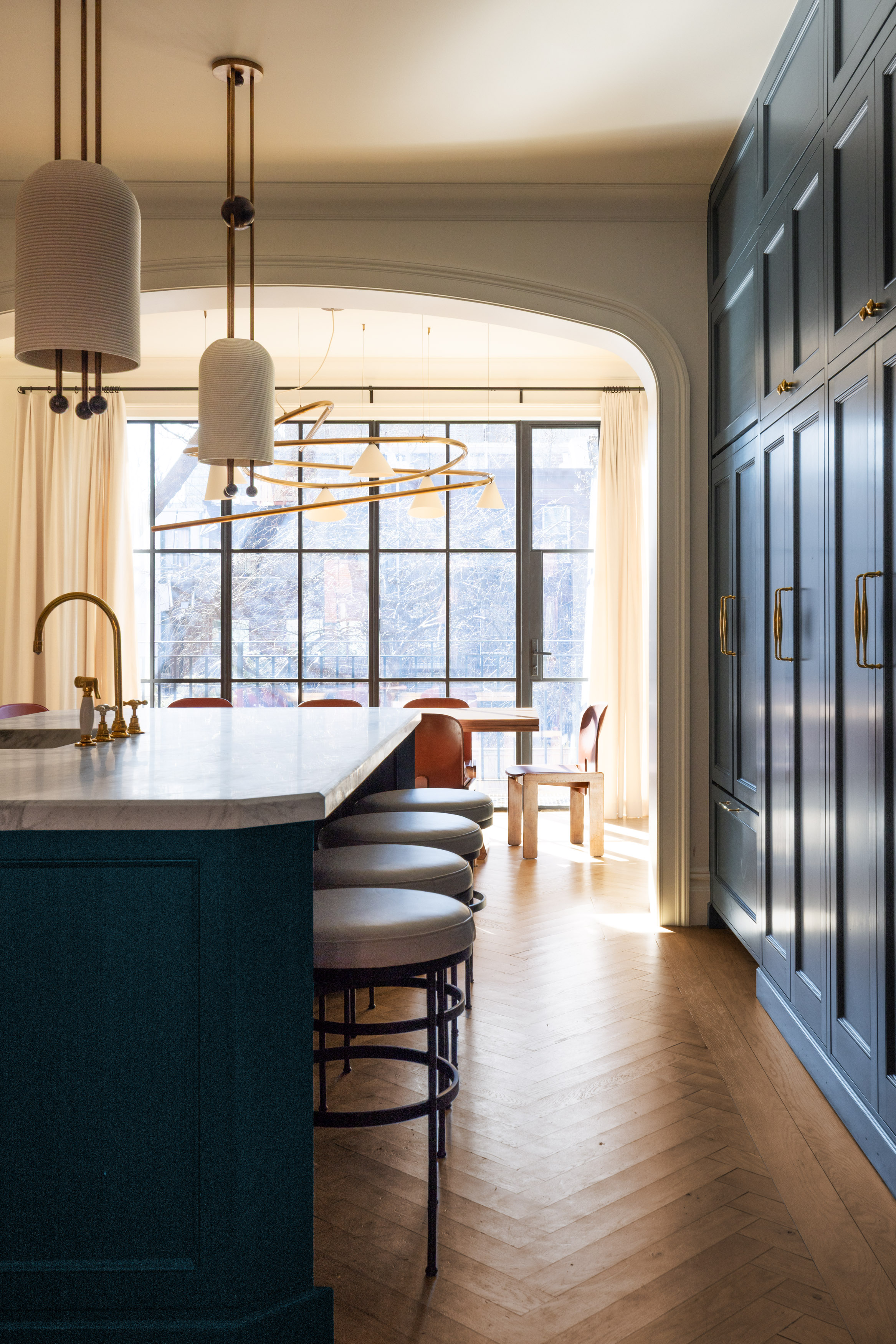 KITCHEN WALL OF CABINETS