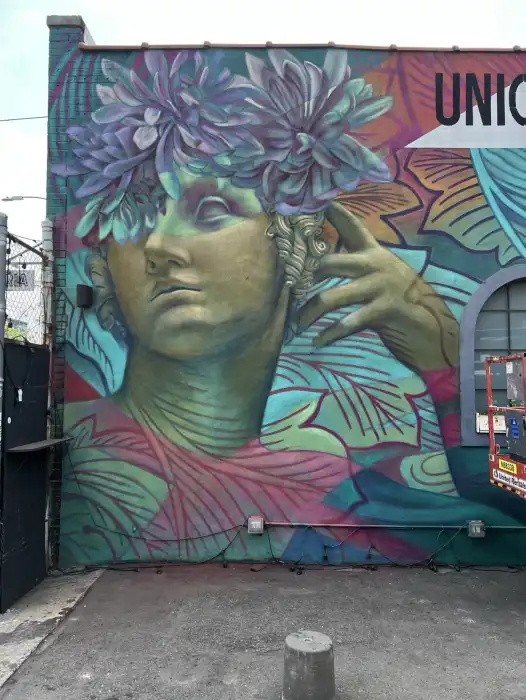 mural with a portrait