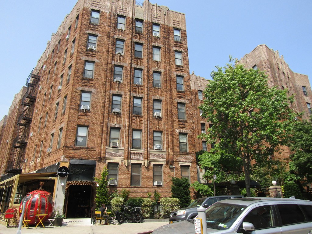 brick art deco building