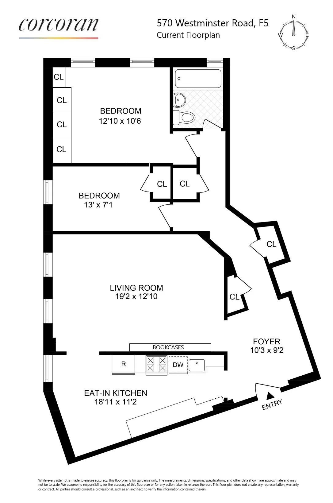 floorplan showing angled wall in kitchen