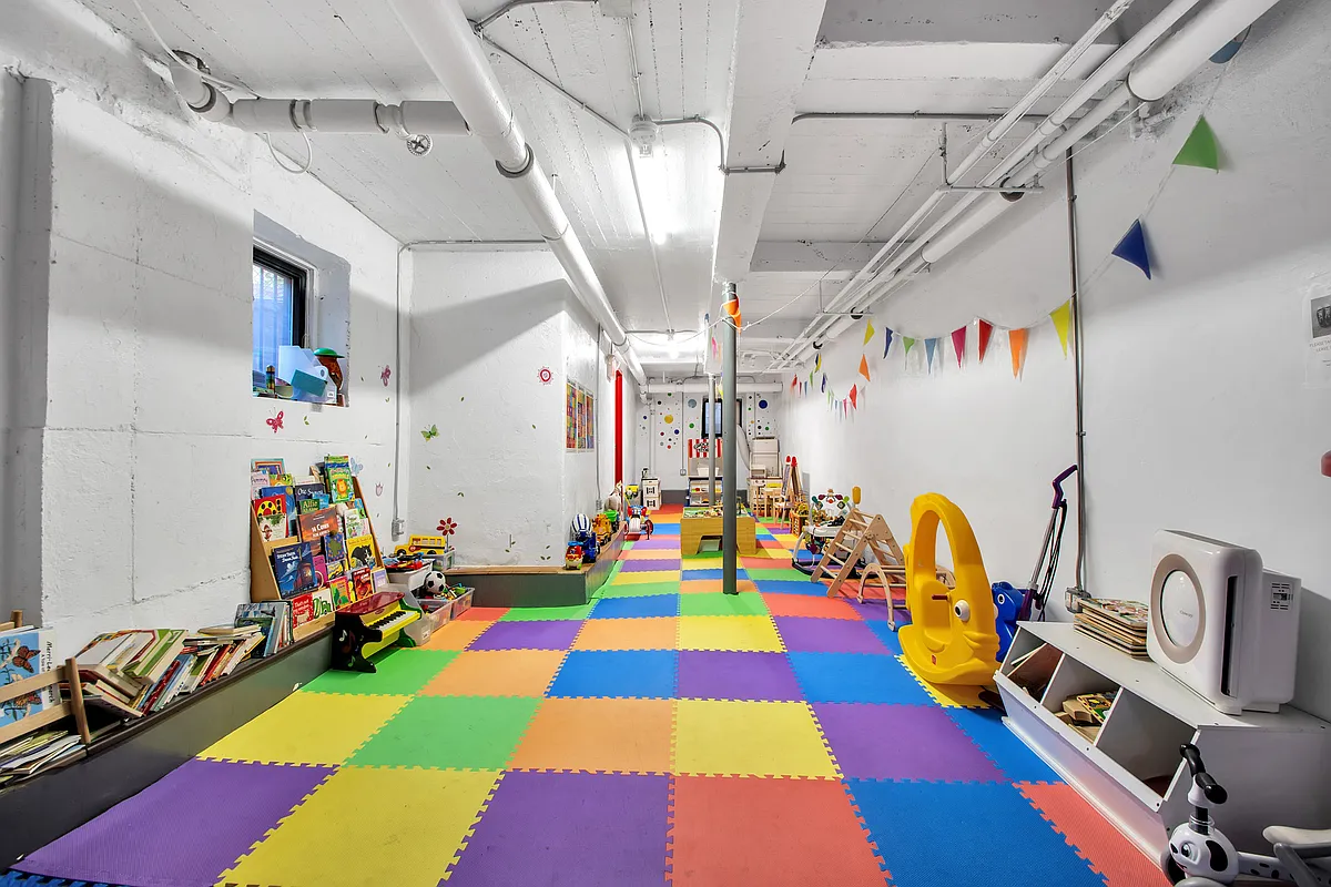 playroom in basement