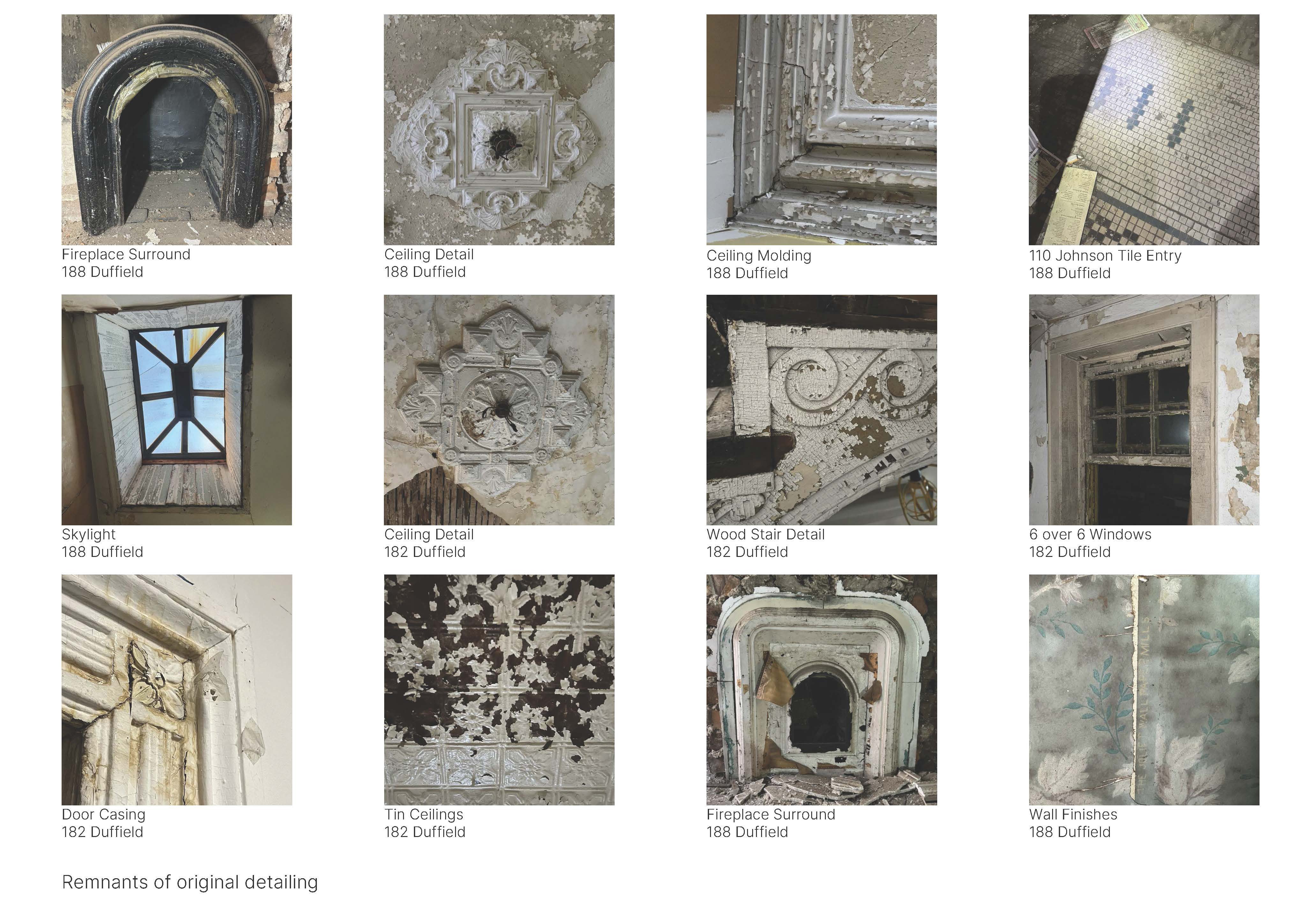 photos of mantels and ceiling medallions