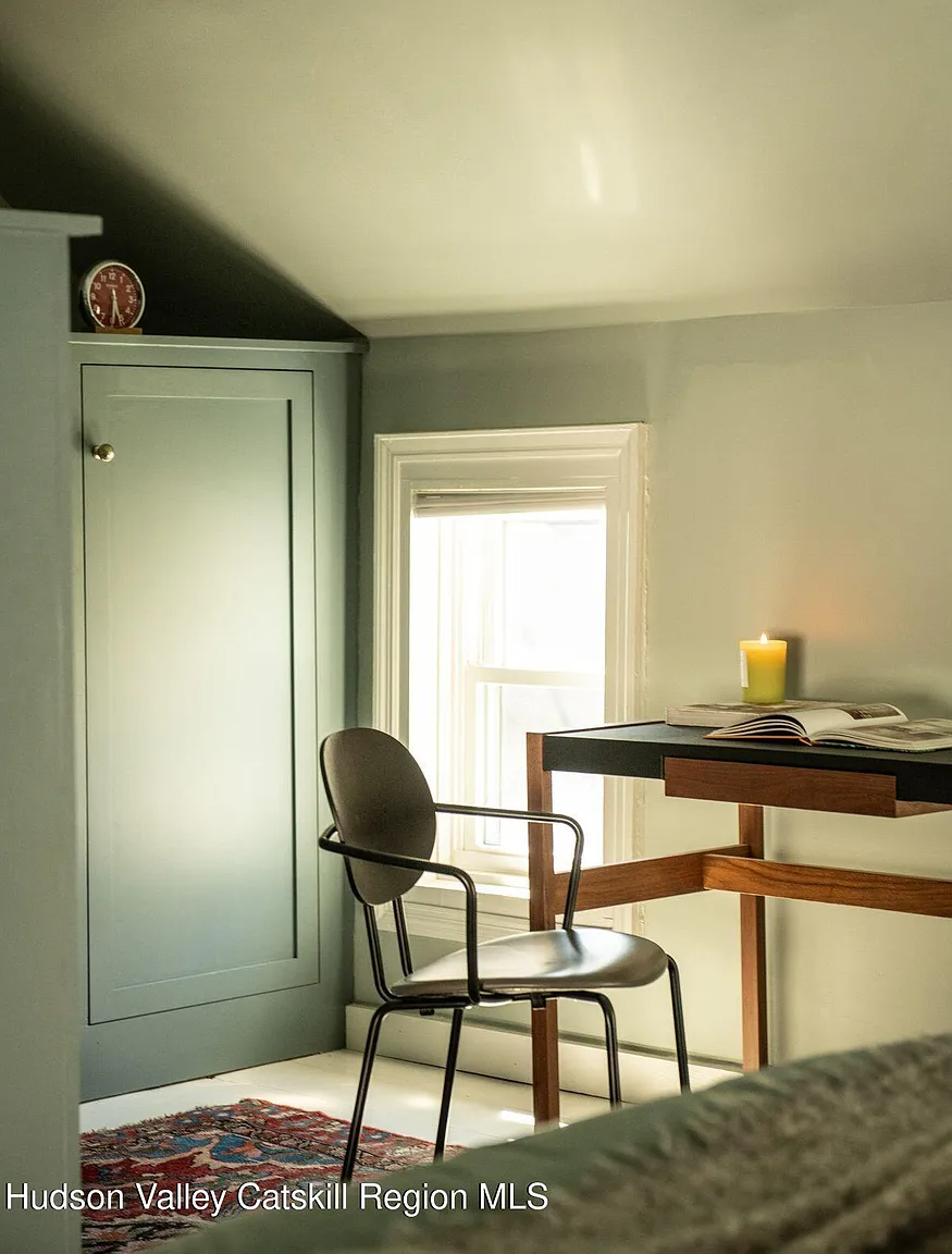 bedroom with built-in storage