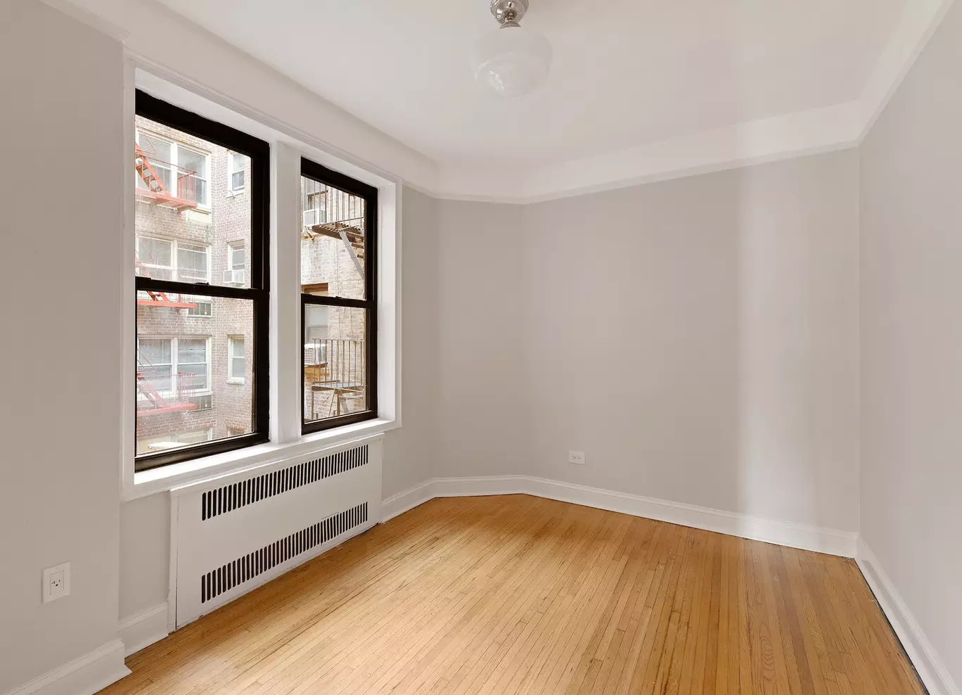 bedroom with wood floor