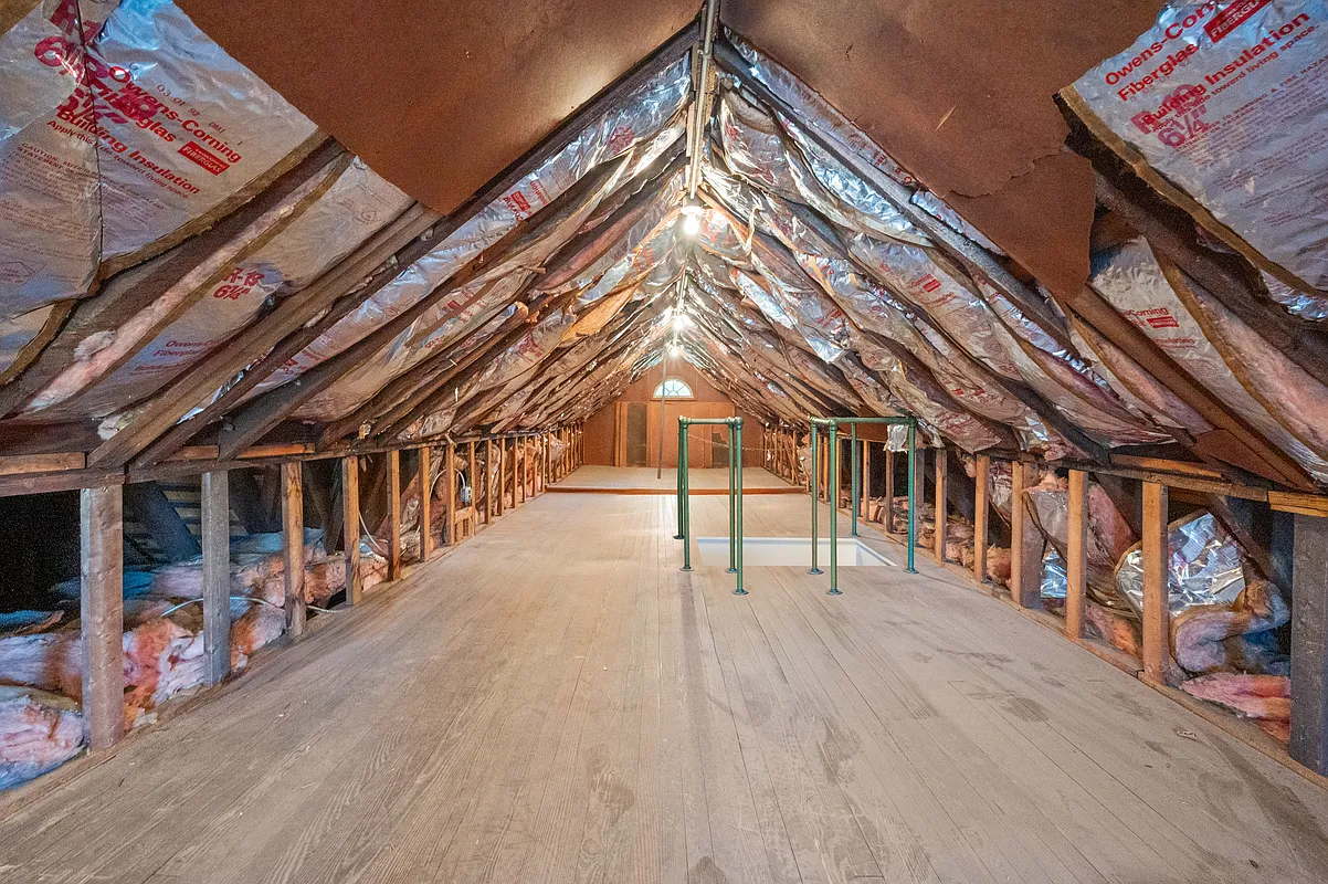 unfinished attic