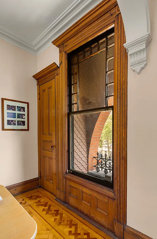 window looking out to a second floor terrace