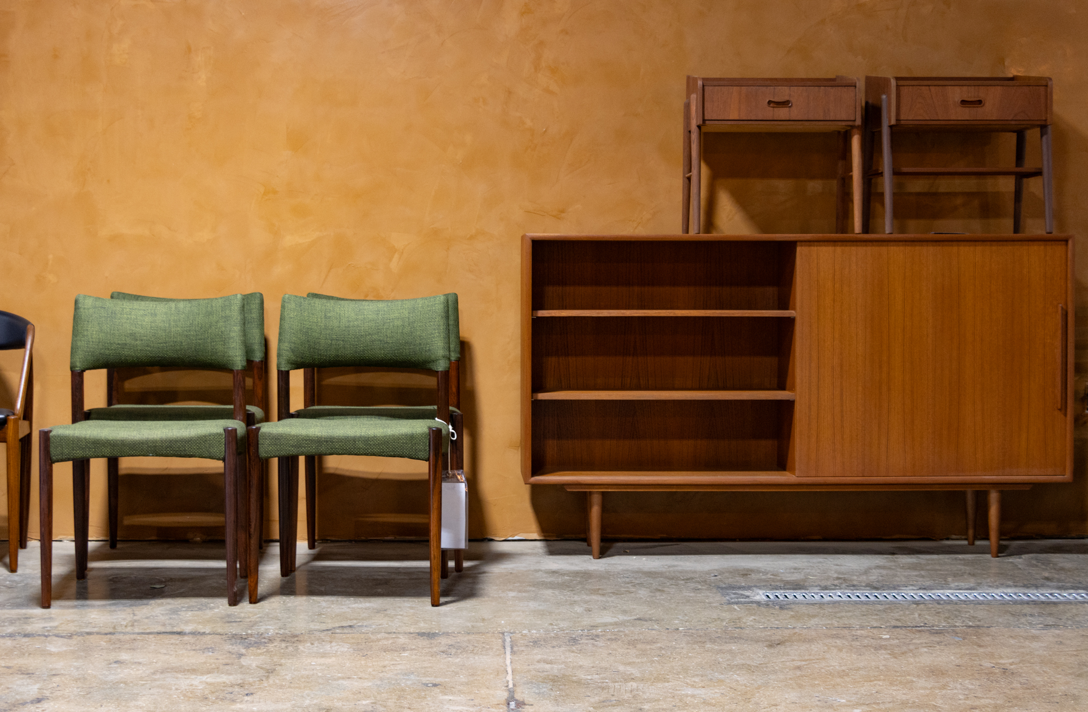 chairs with green upholstery