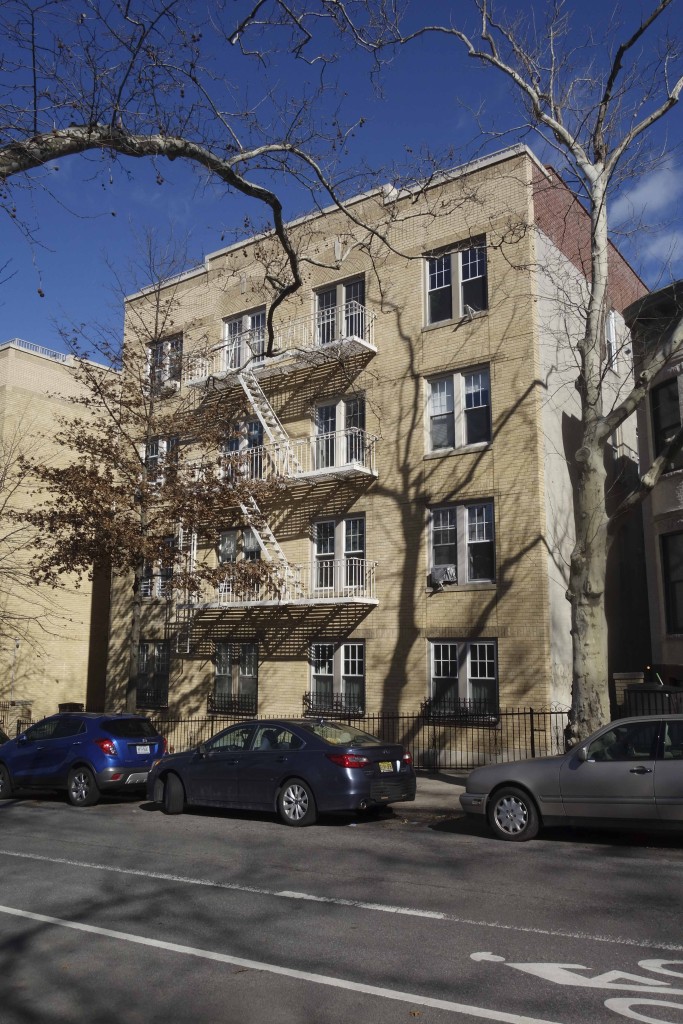 pale brick exterior