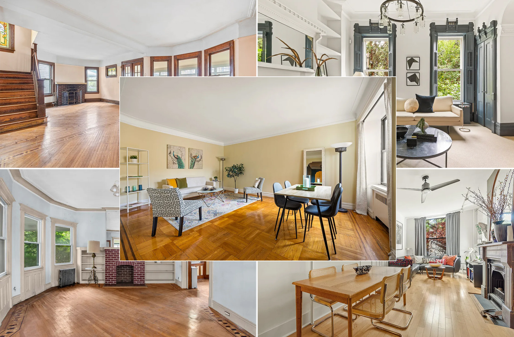 collage of brooklyn homes for sale