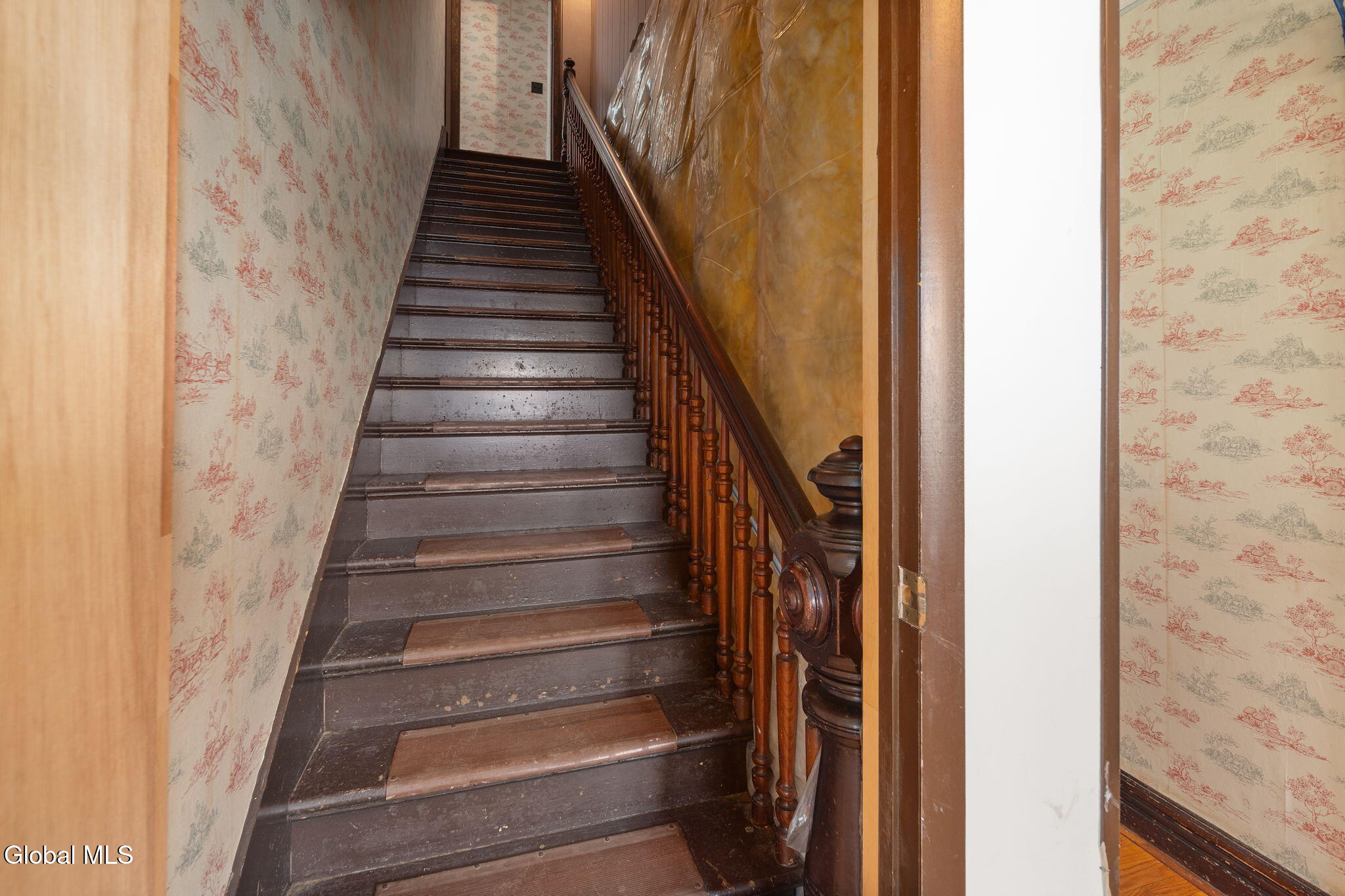 stair with original newel post
