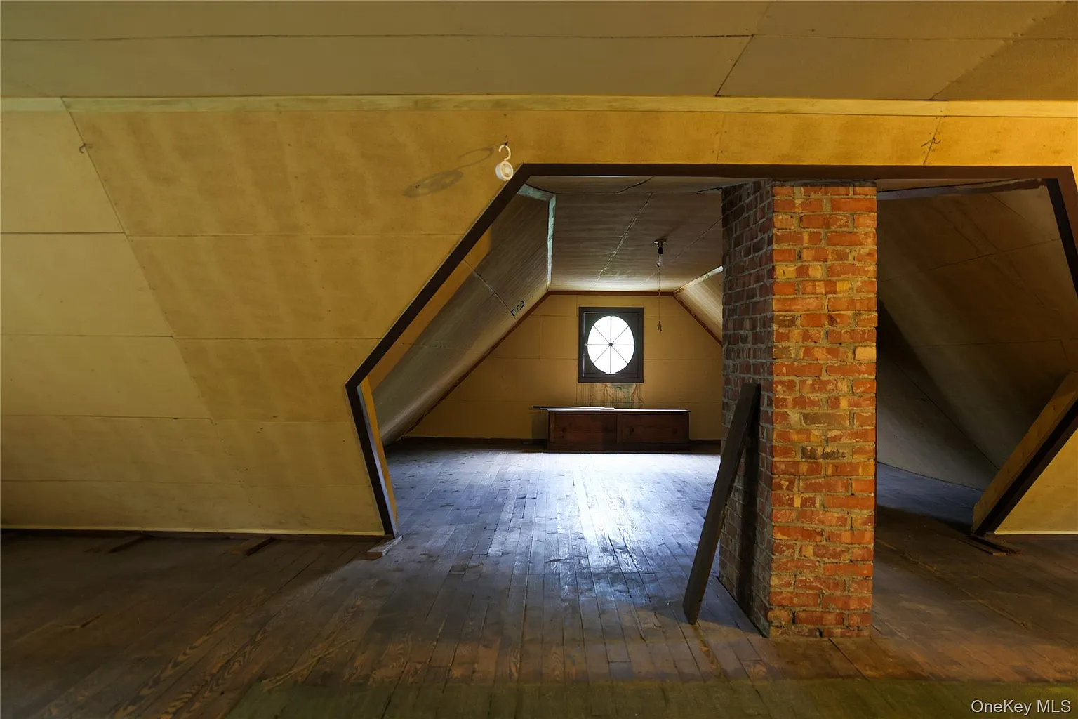 unfinished attic with room for storage