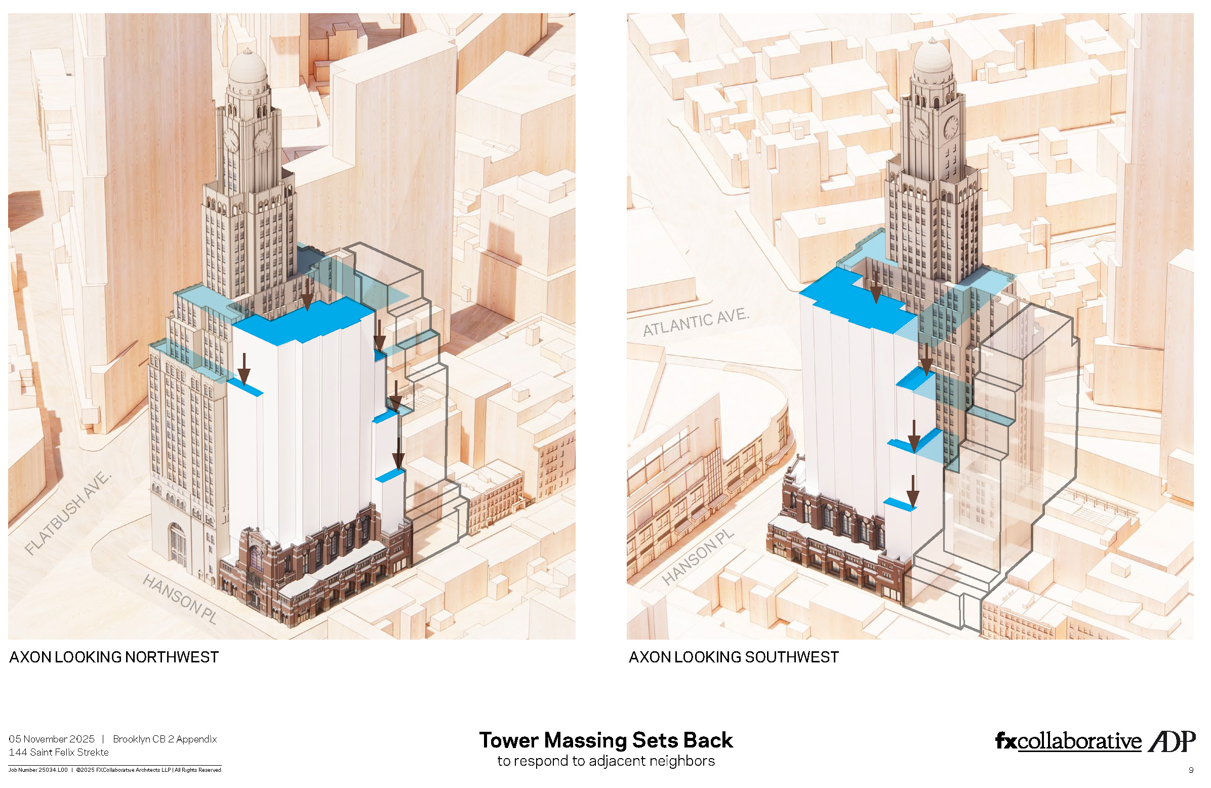 rendering showing building massing