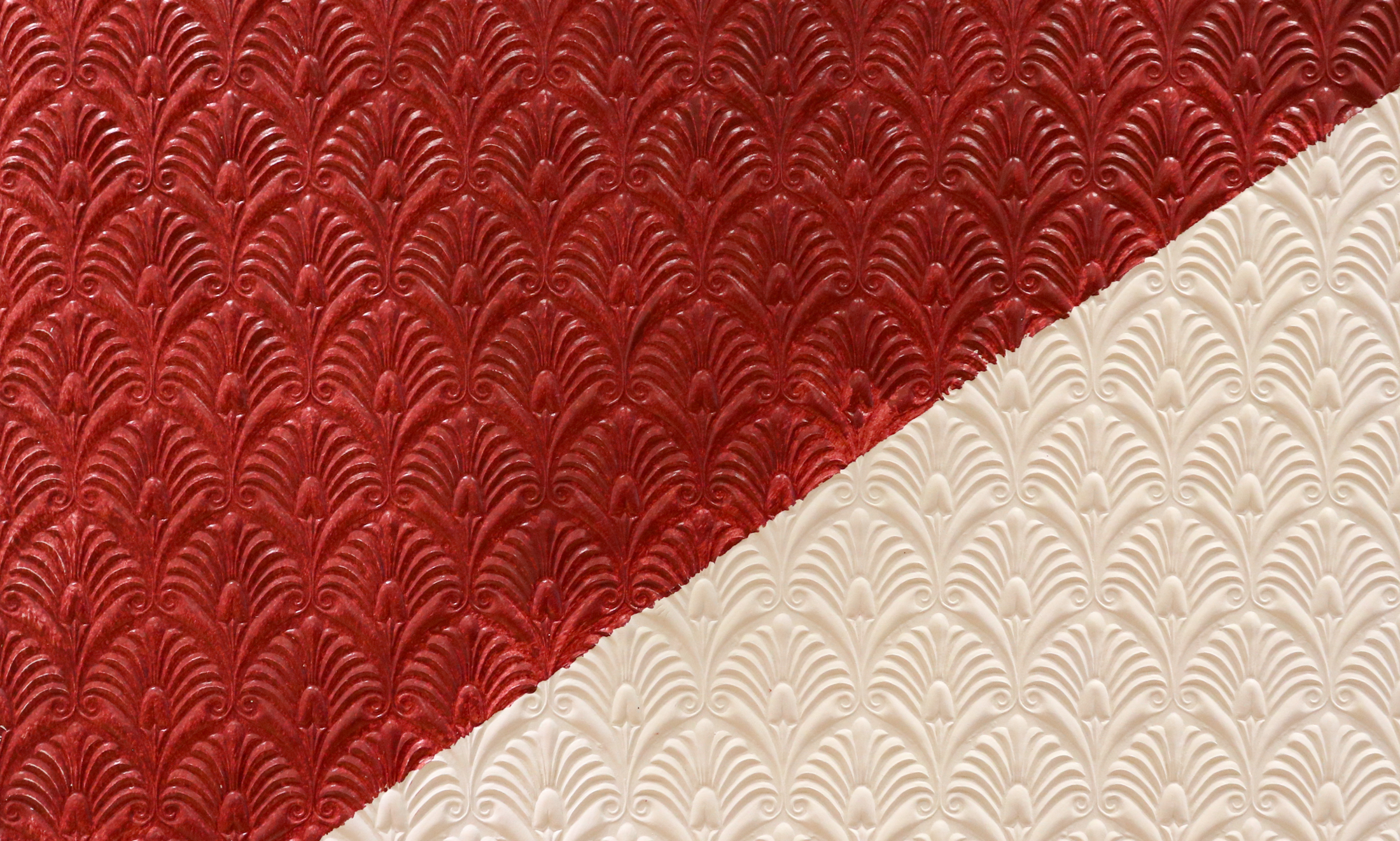 wallpaper painted red