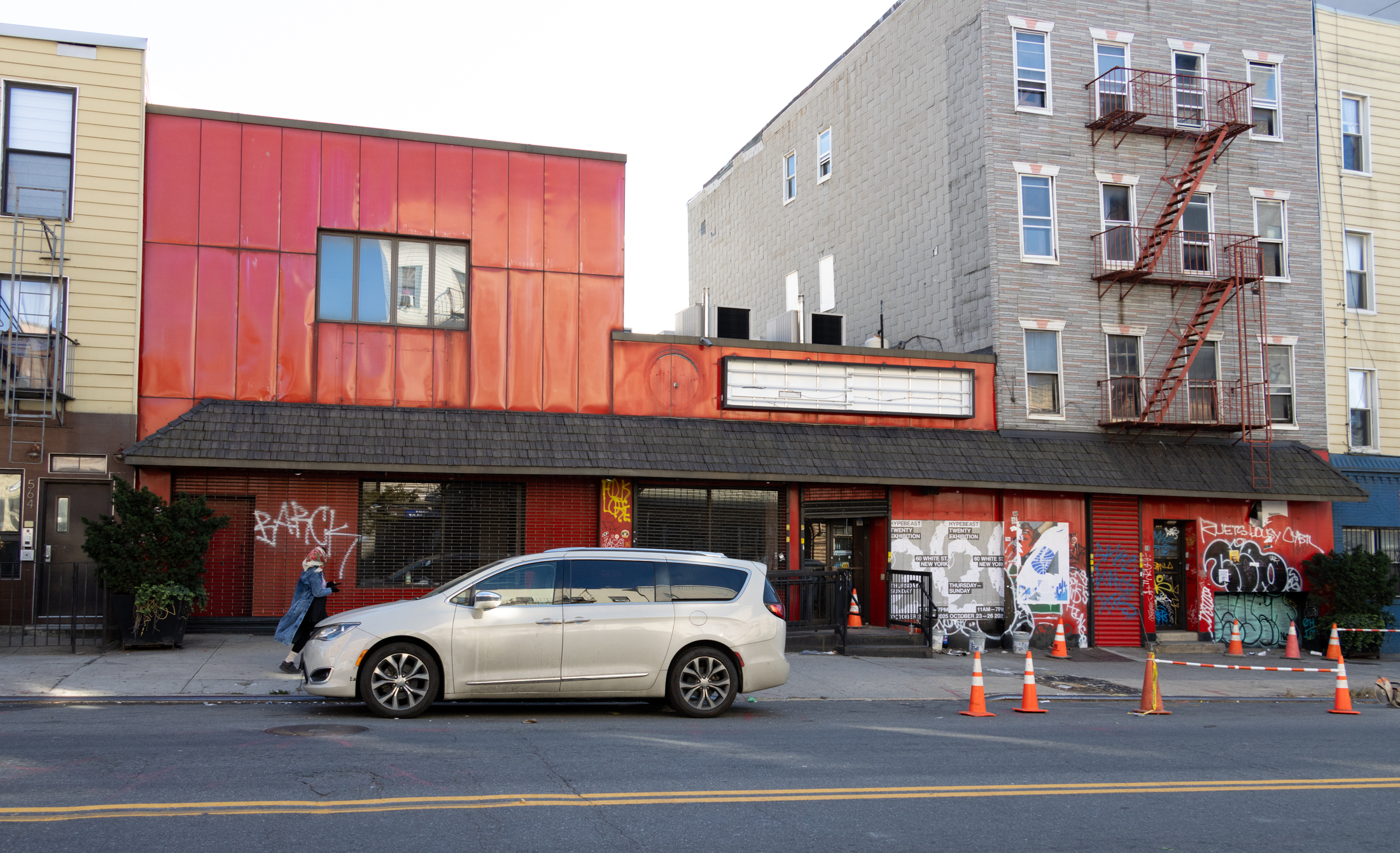red exterior of former Crest hardware