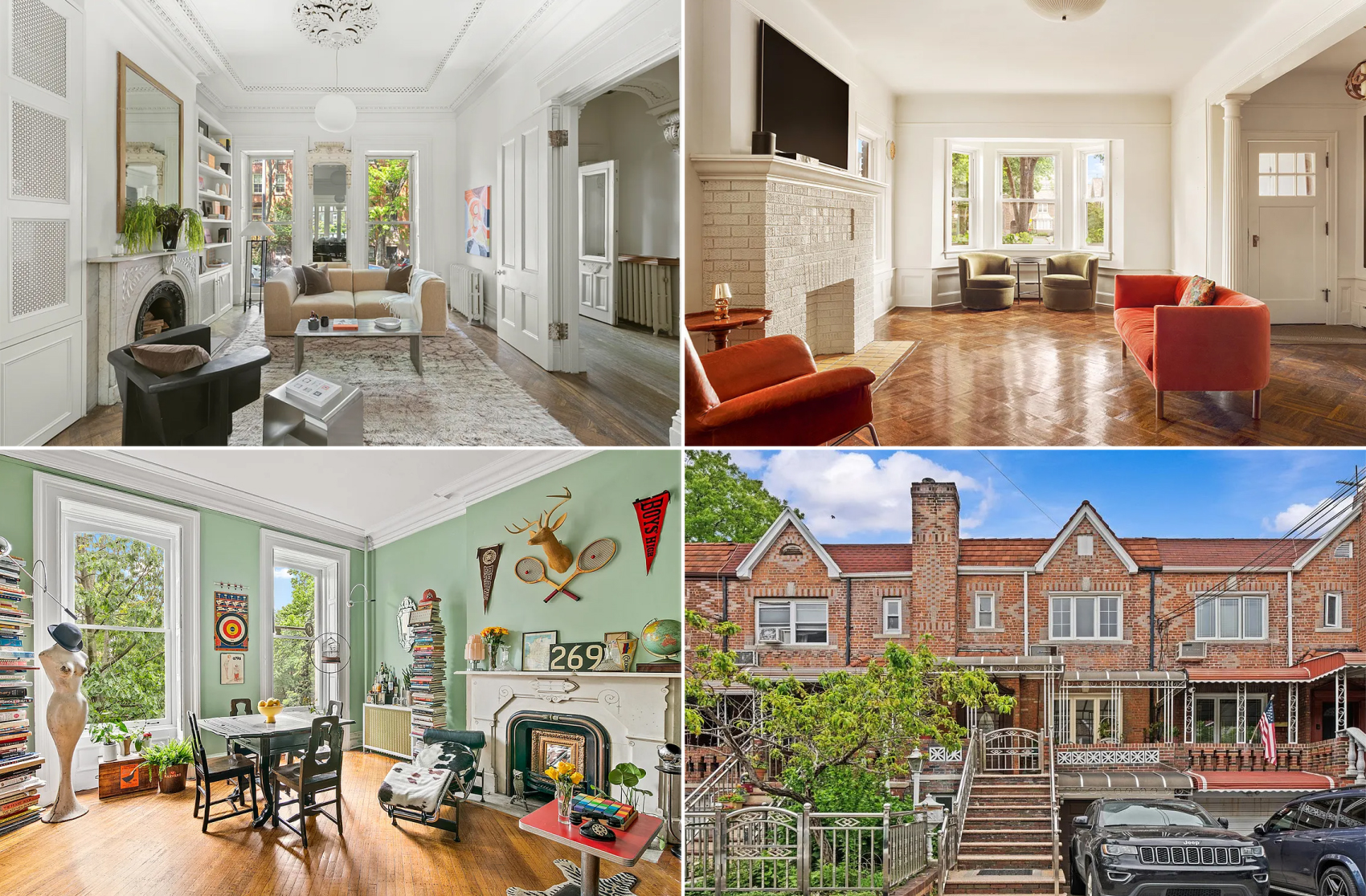 collage of brooklyn homes for sale