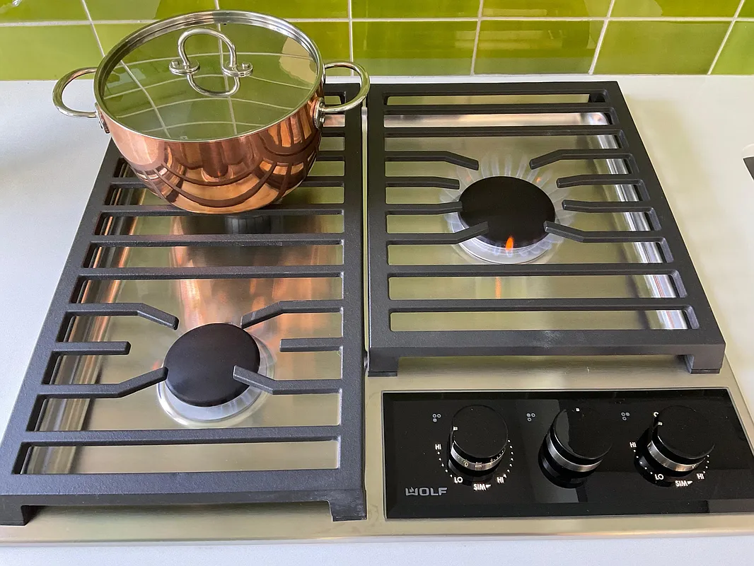 stove top in kitchen