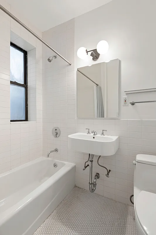 bathroom with white fixtures
