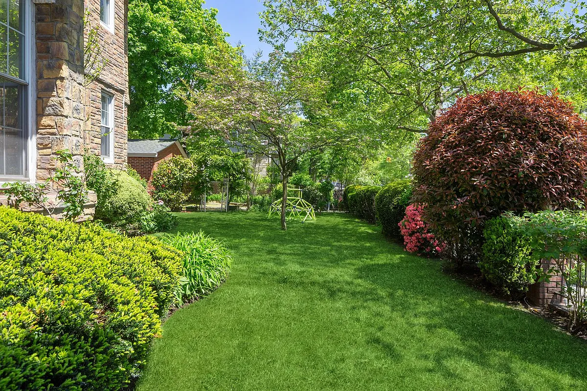 yard with shrubbery