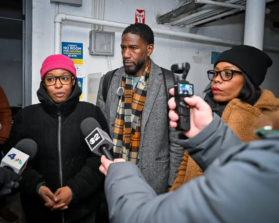 people in a building basement