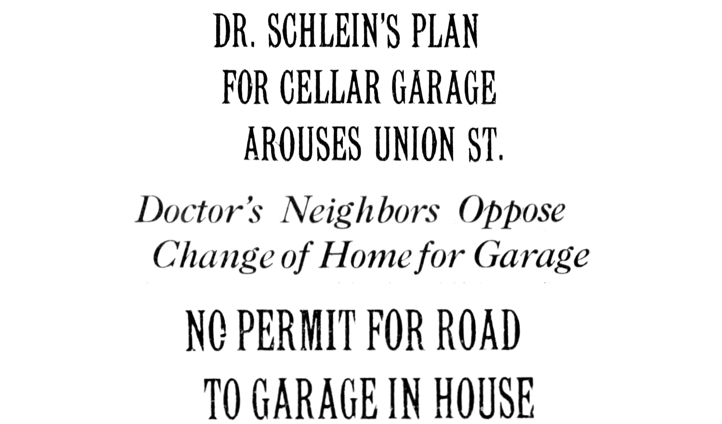 black and white headlines