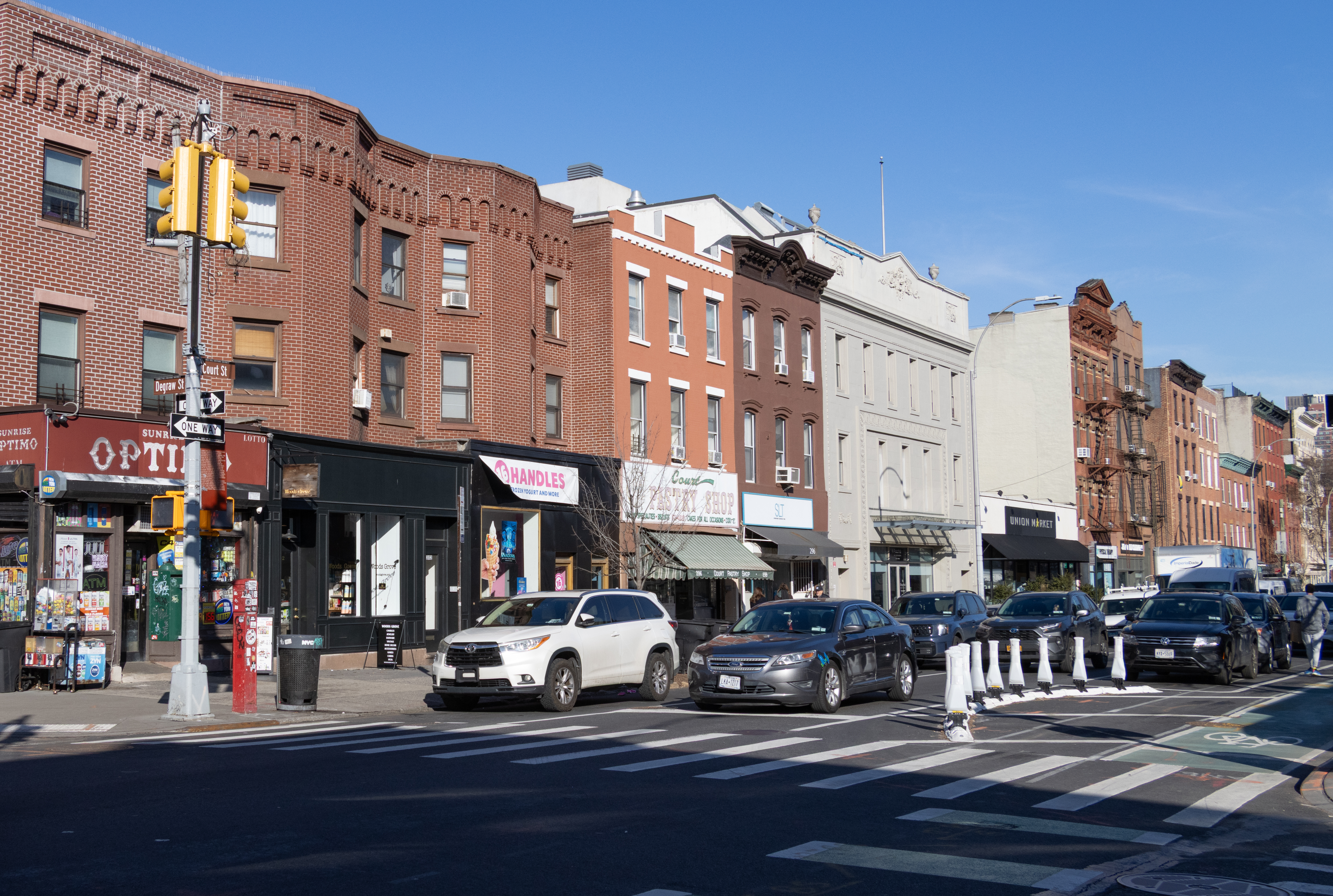 court street with a view of the bike lane