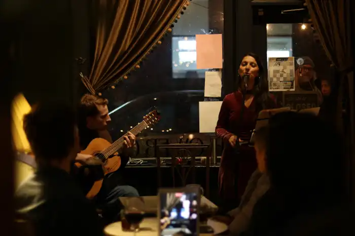 musicians performing