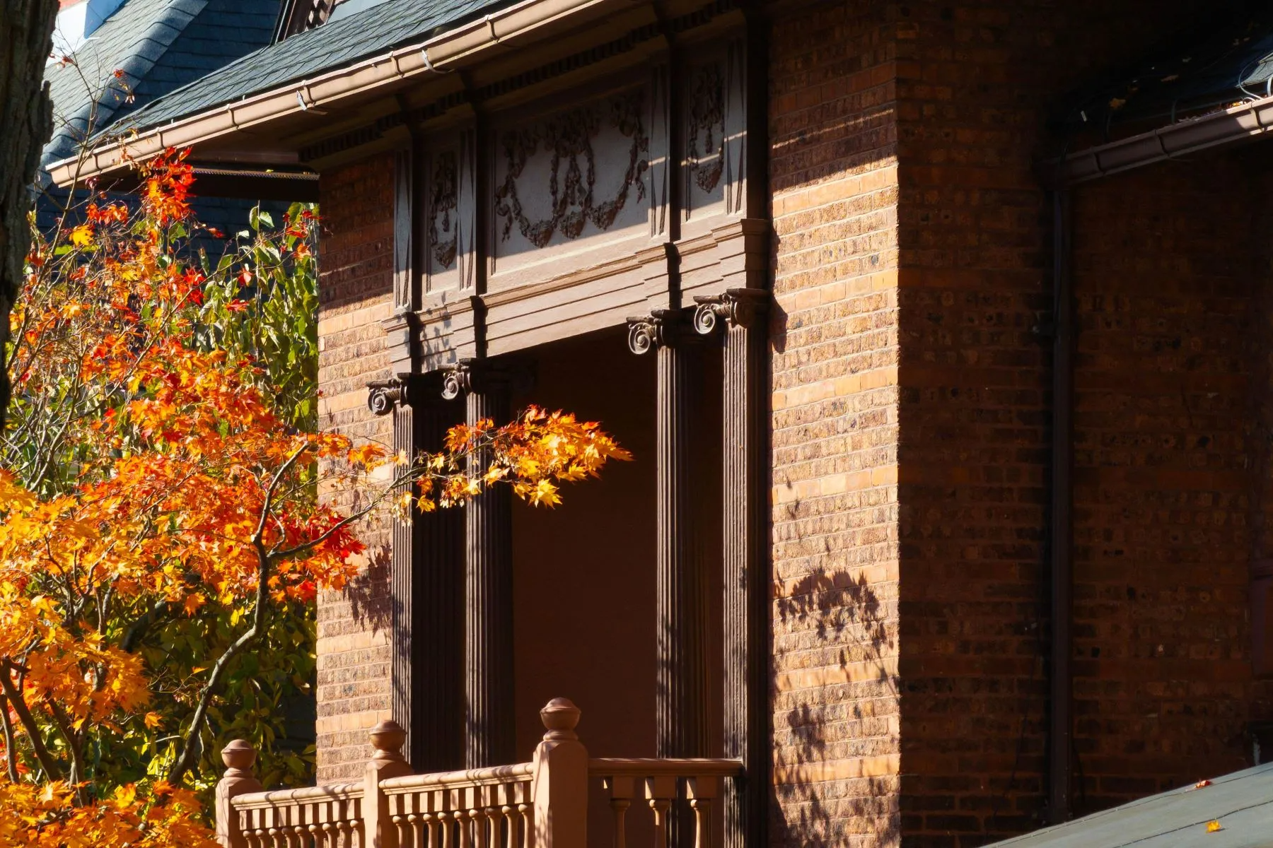 exterior detail with pilasters