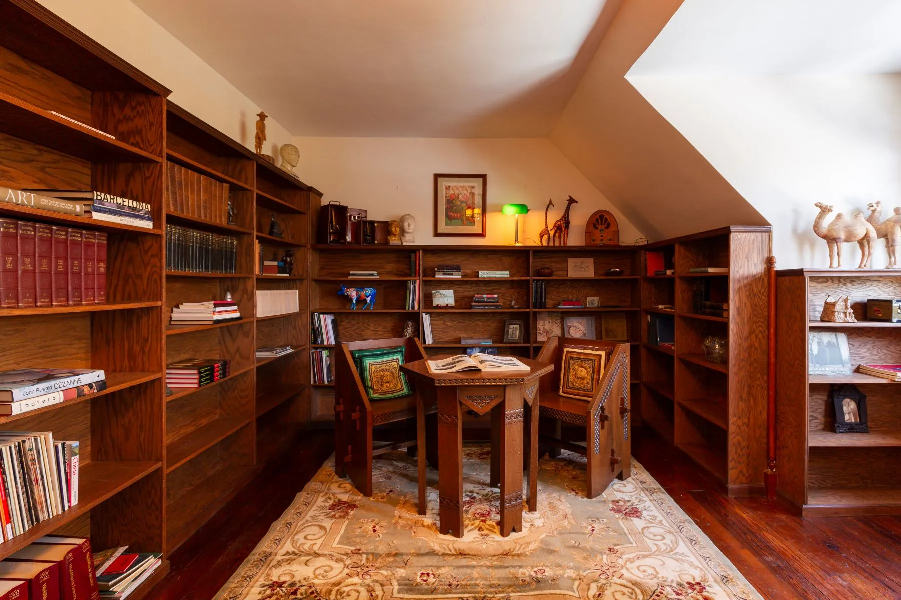den with bookshelves