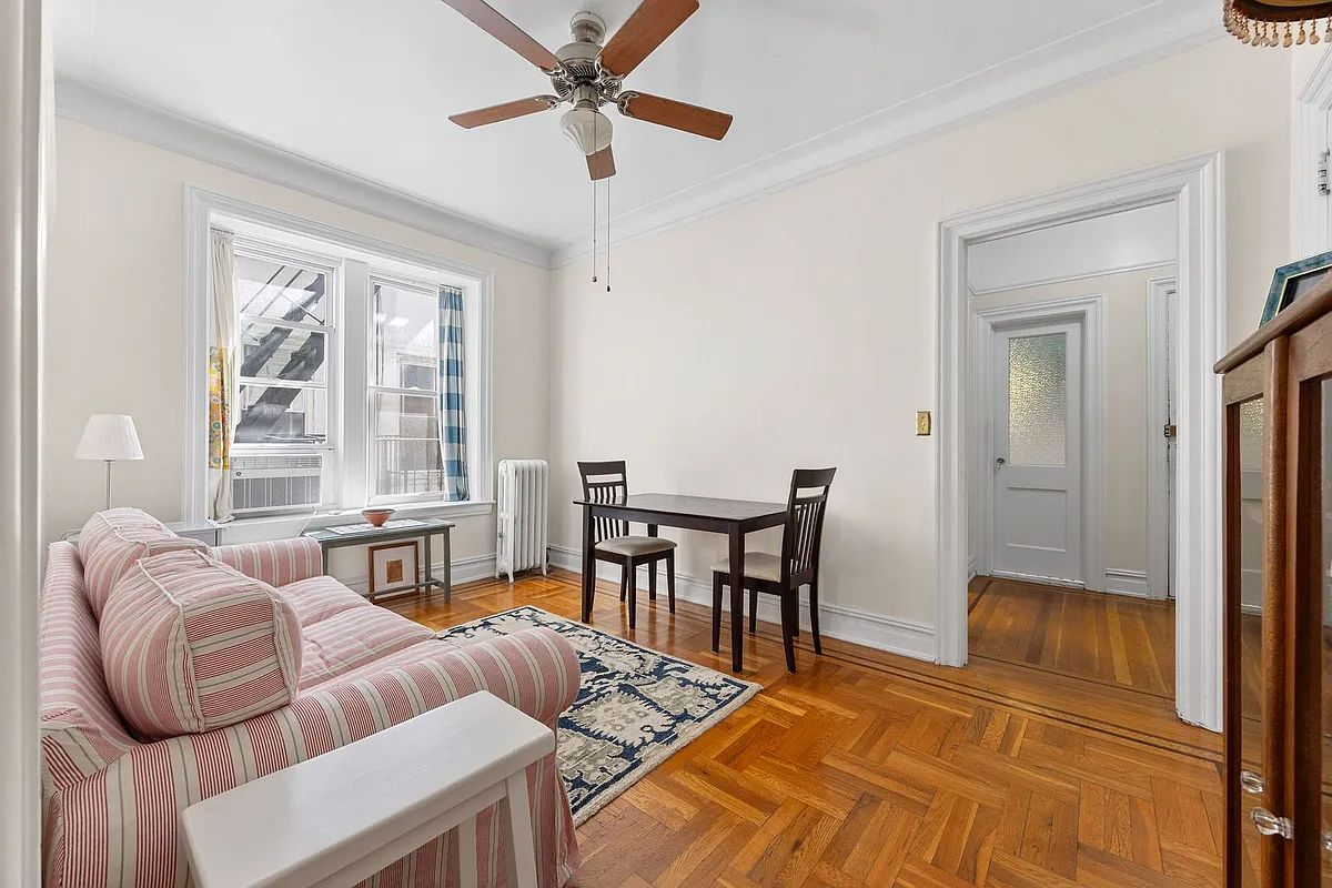 living room with wood floor