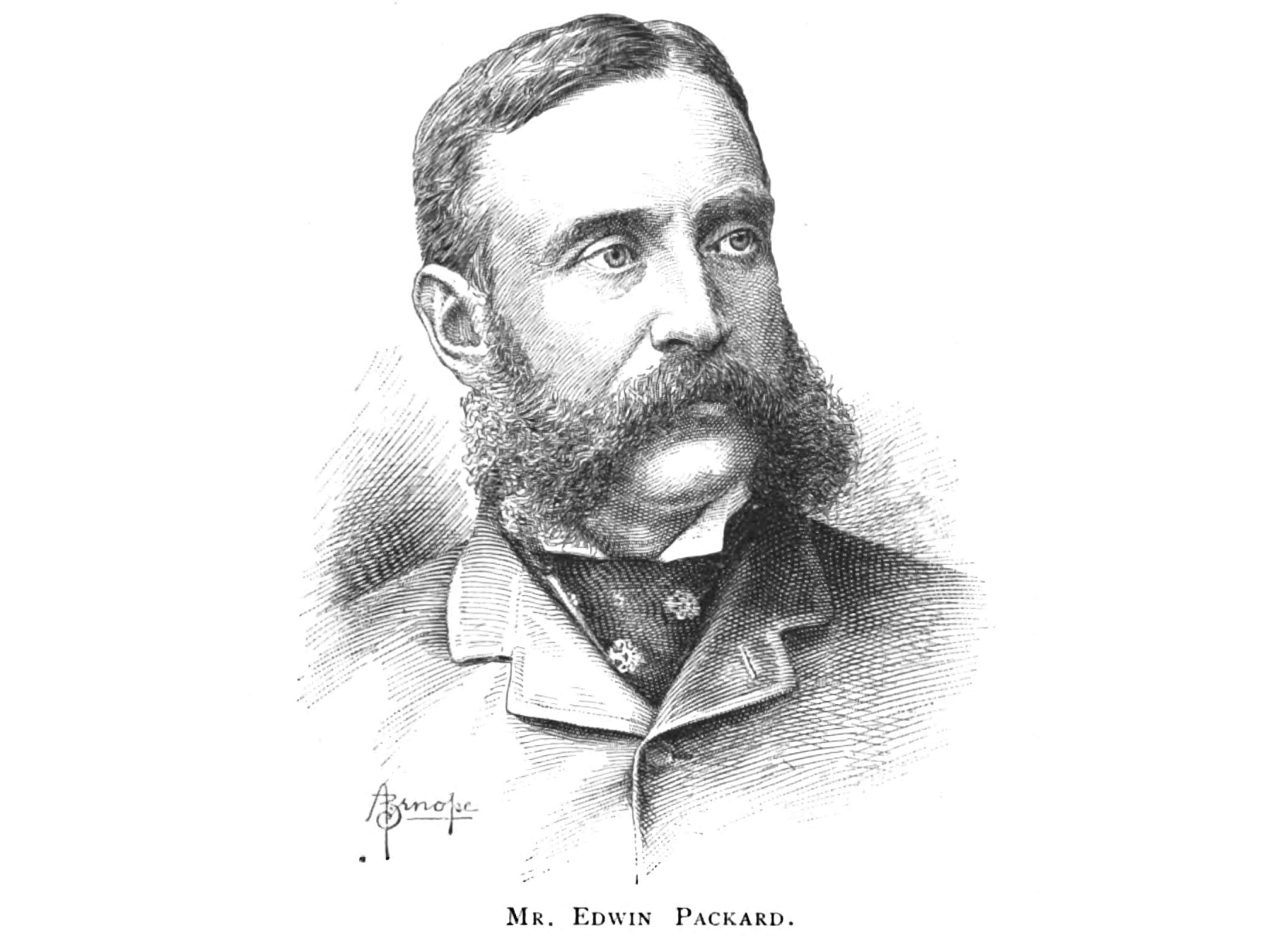 sketch of man with moustache and sideburns