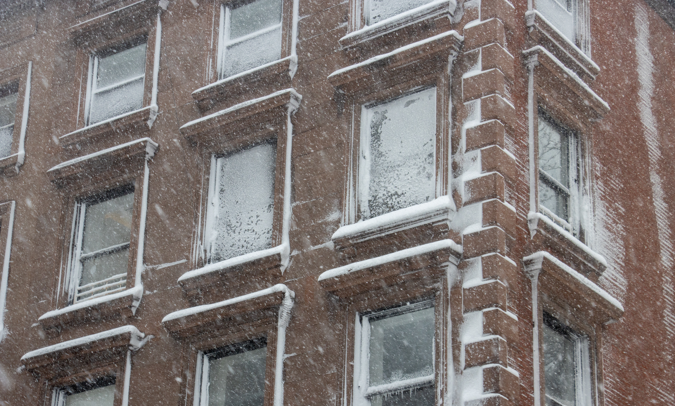 snowy windows