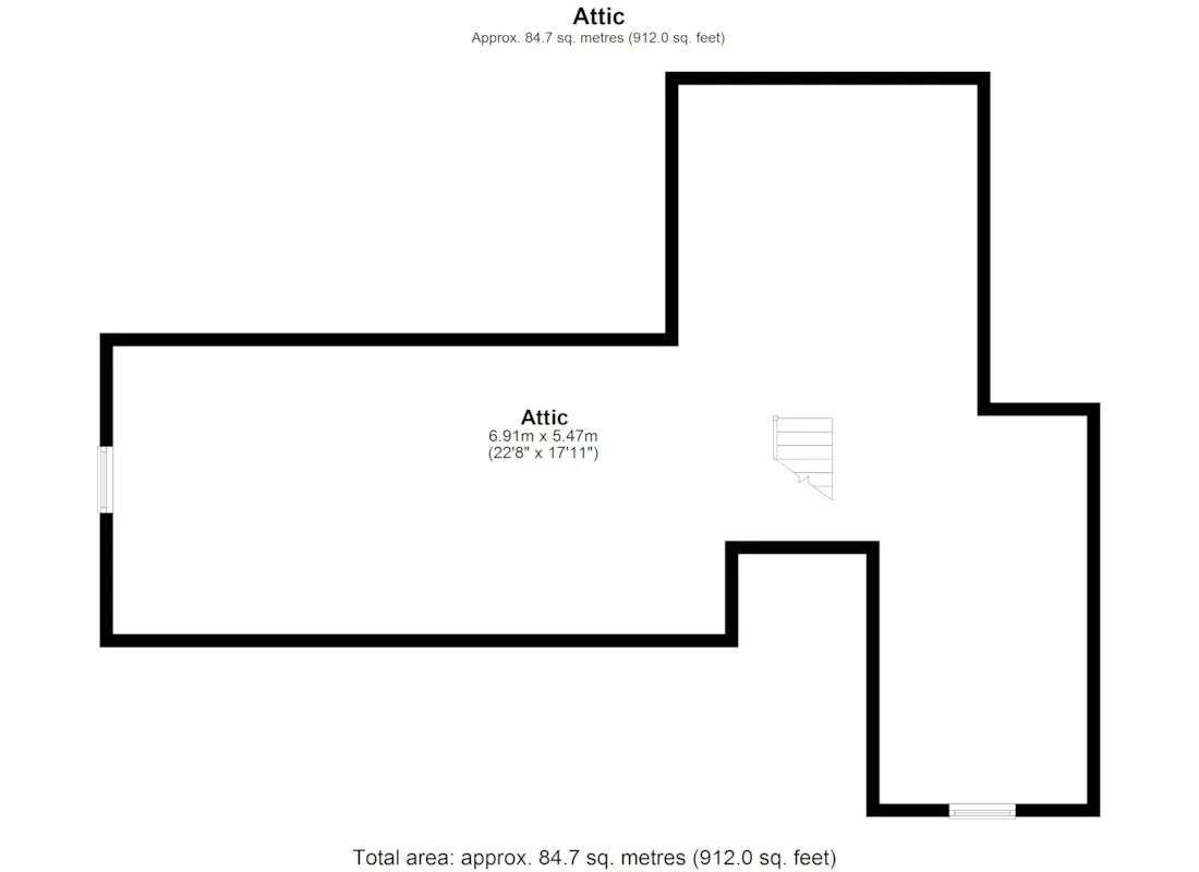 floorplan of open attic