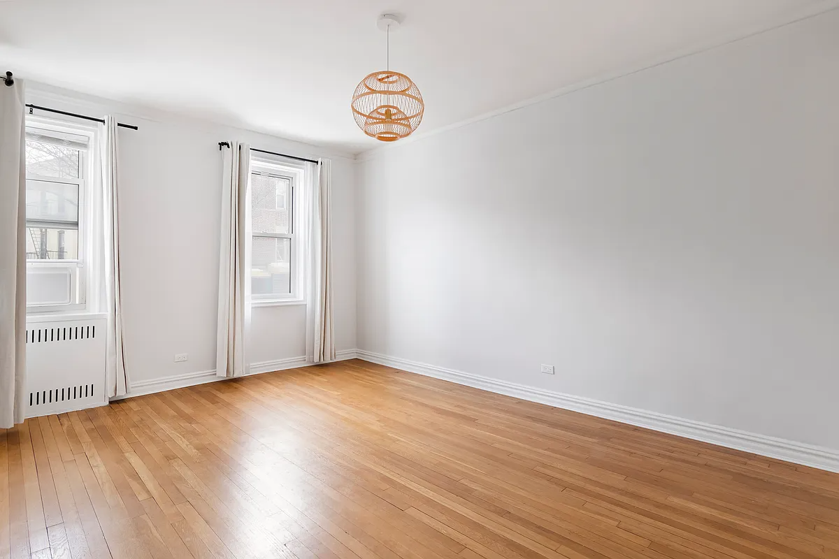 bedroom with two windows