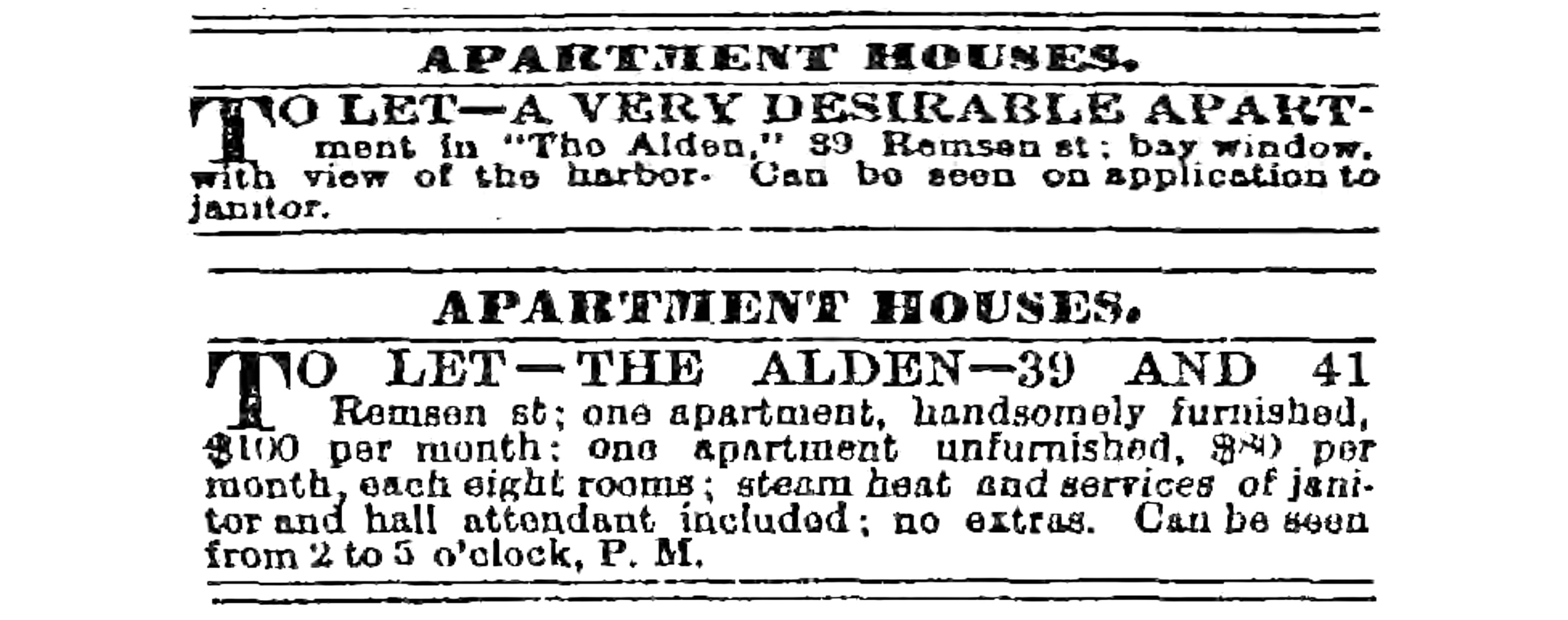 black and white newspaper ads