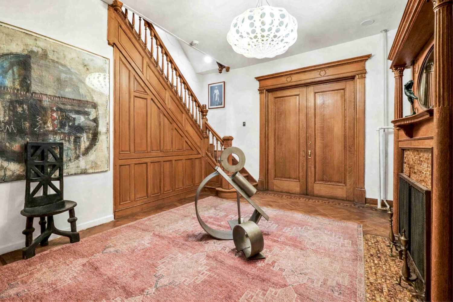 parlor level middle parlor with stair