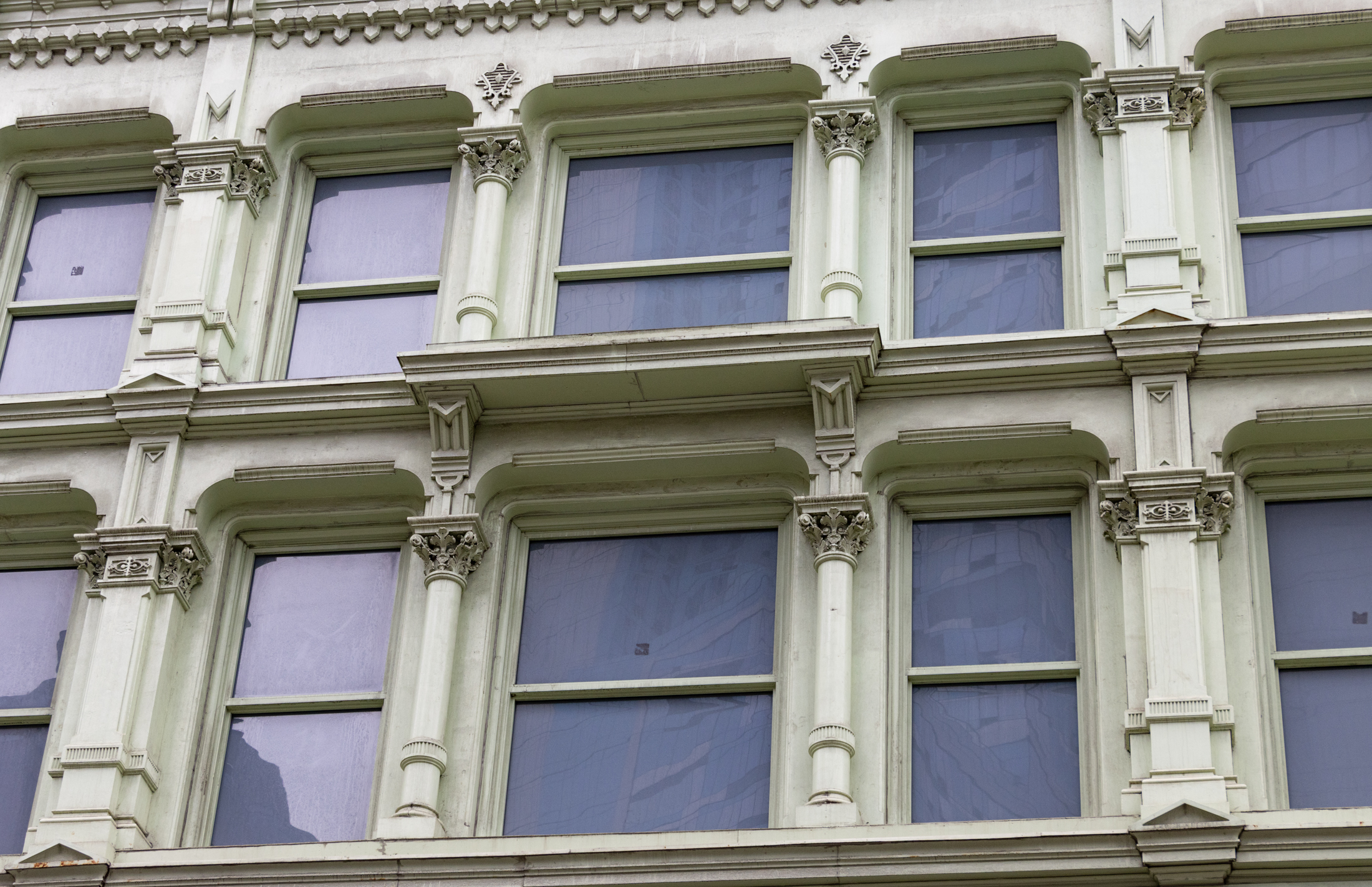columns and pilasters ornamenting a building