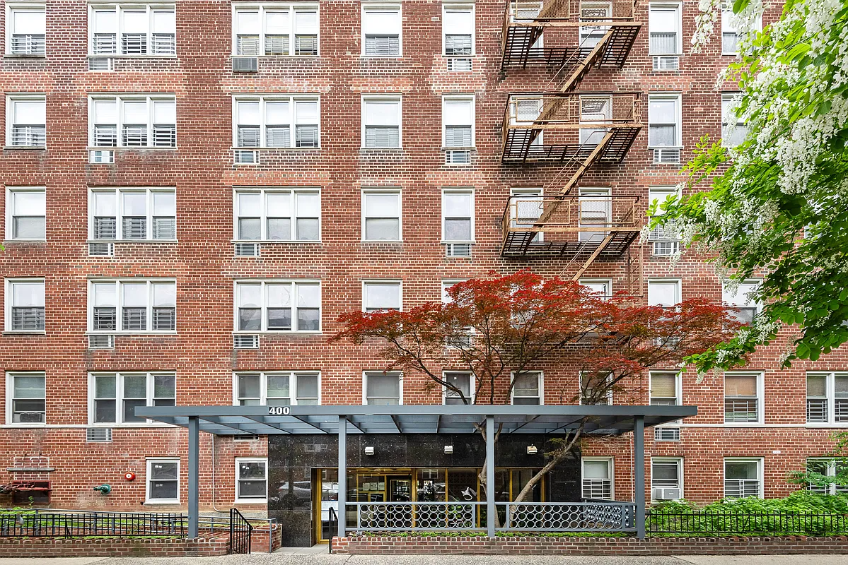 plain brick exterior of an apartment building