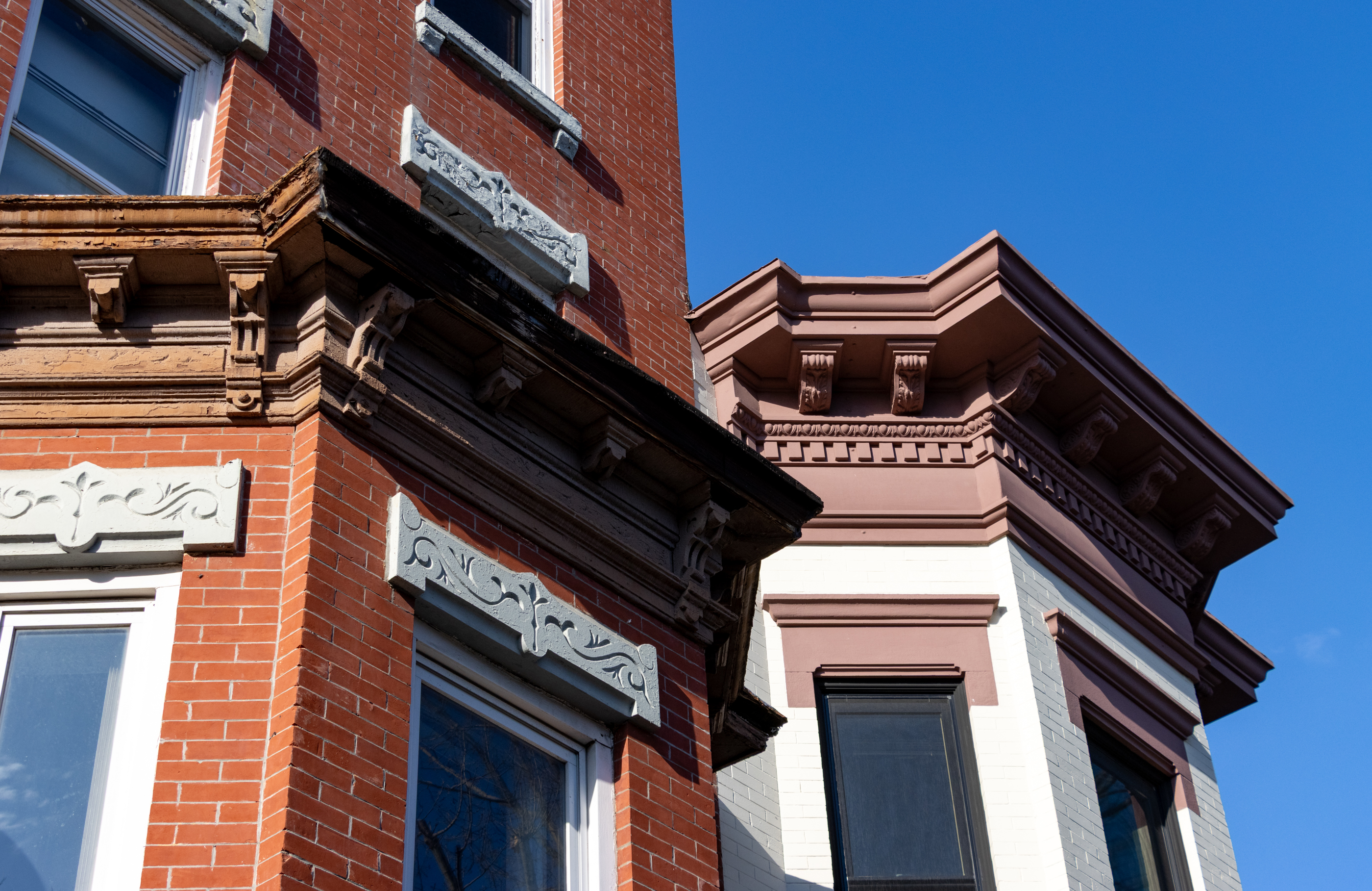 brooklyn-cornices and lintels on row houses