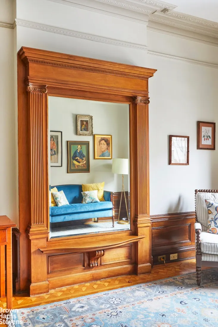 front parlor with pier mirror