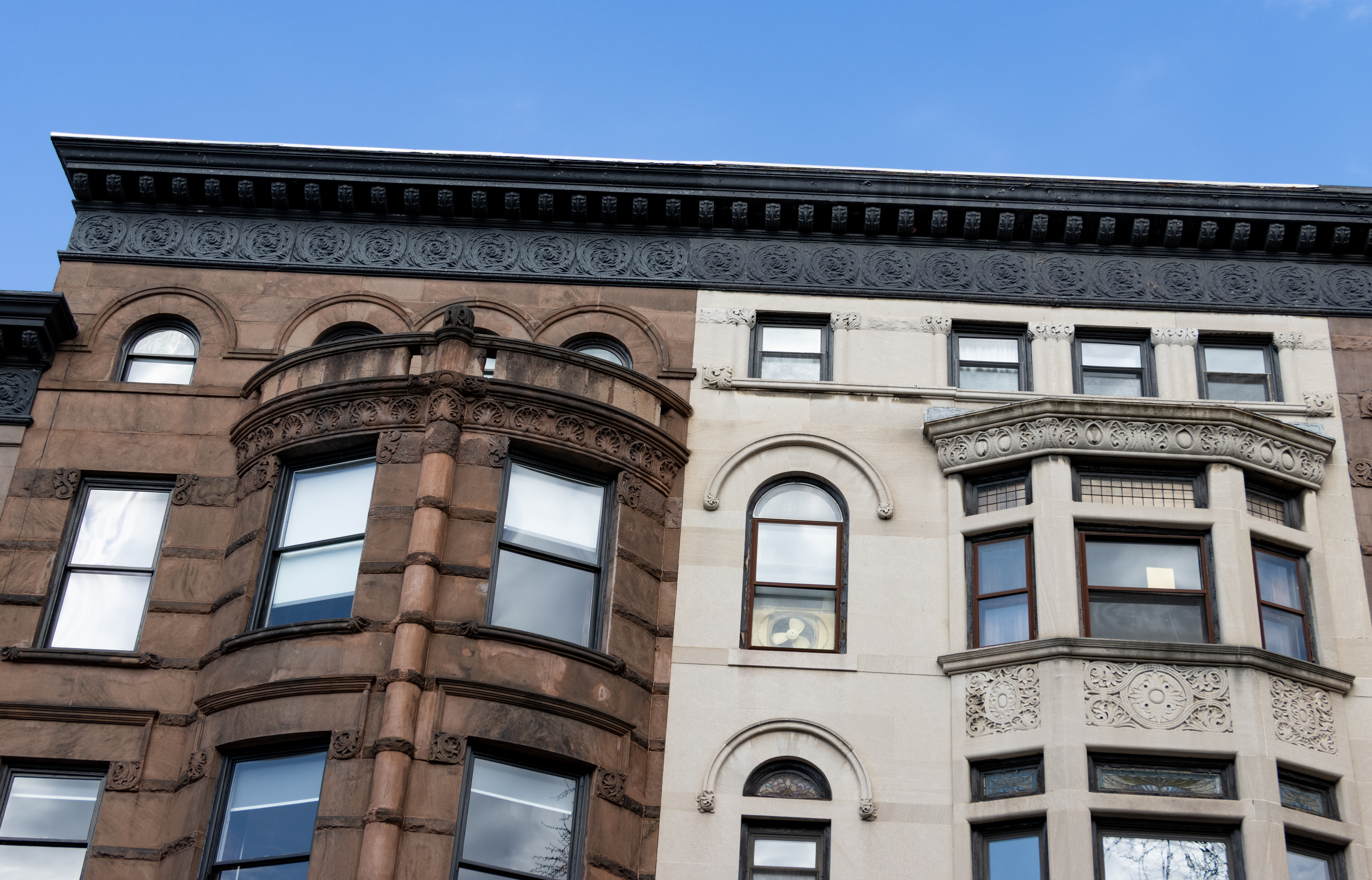 cornices on row houses